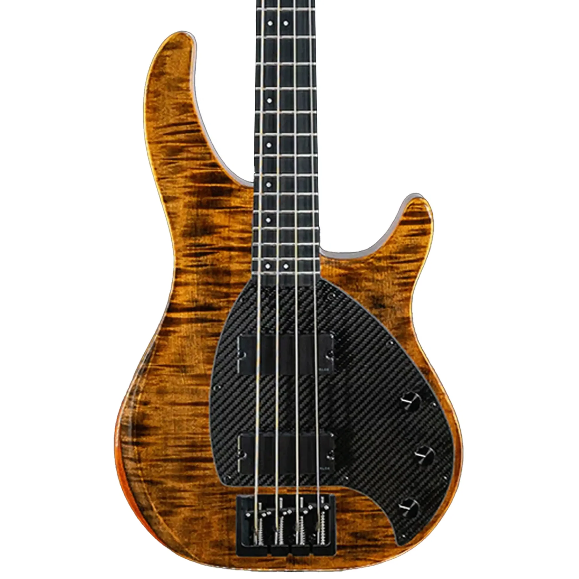 Klōs Apollo IV Custom Electric Jazz Bass with Passive Pickup - Tiger