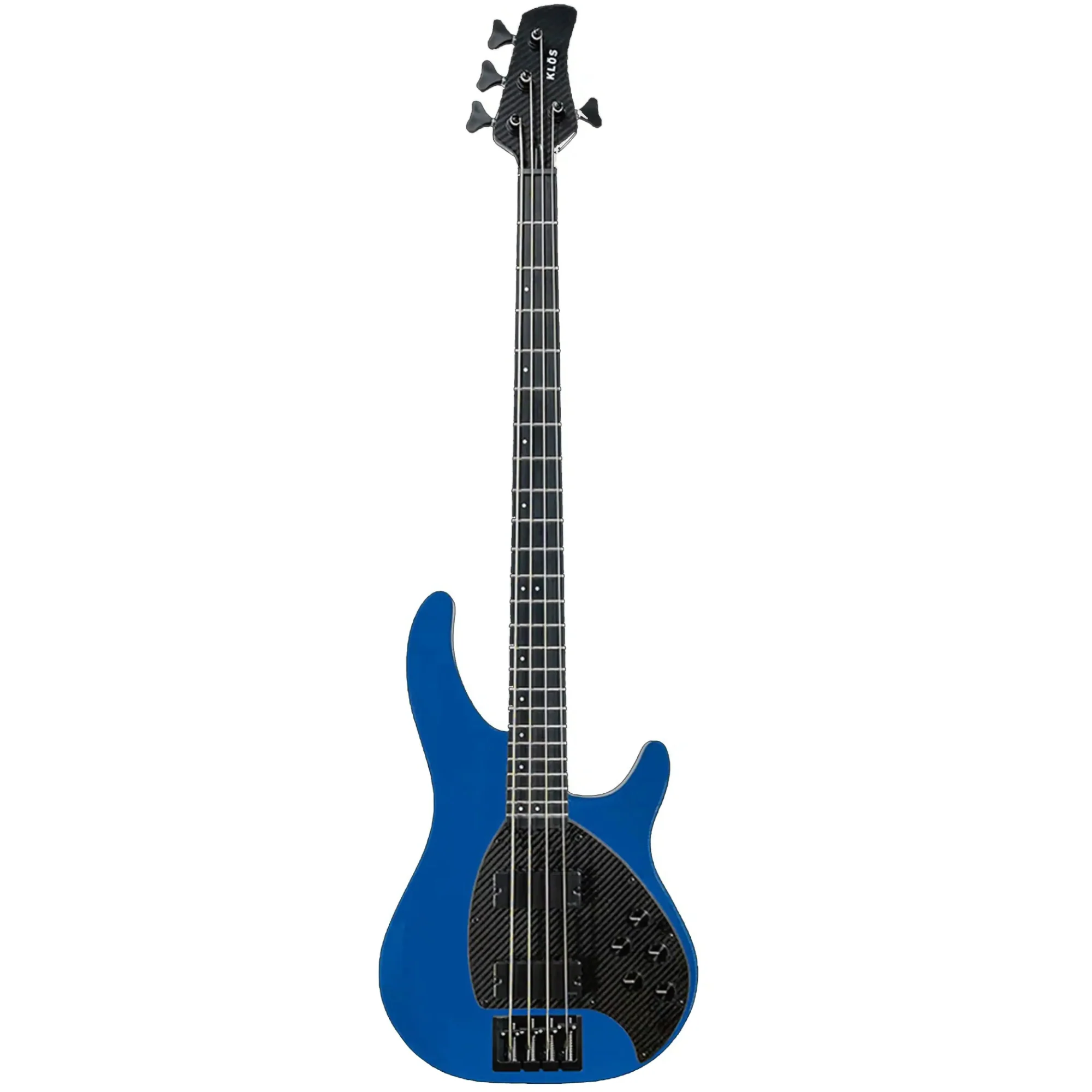 Klōs Apollo IV Custom Electric Jazz Bass with Active-Passive Pickup - Blue - Image 2