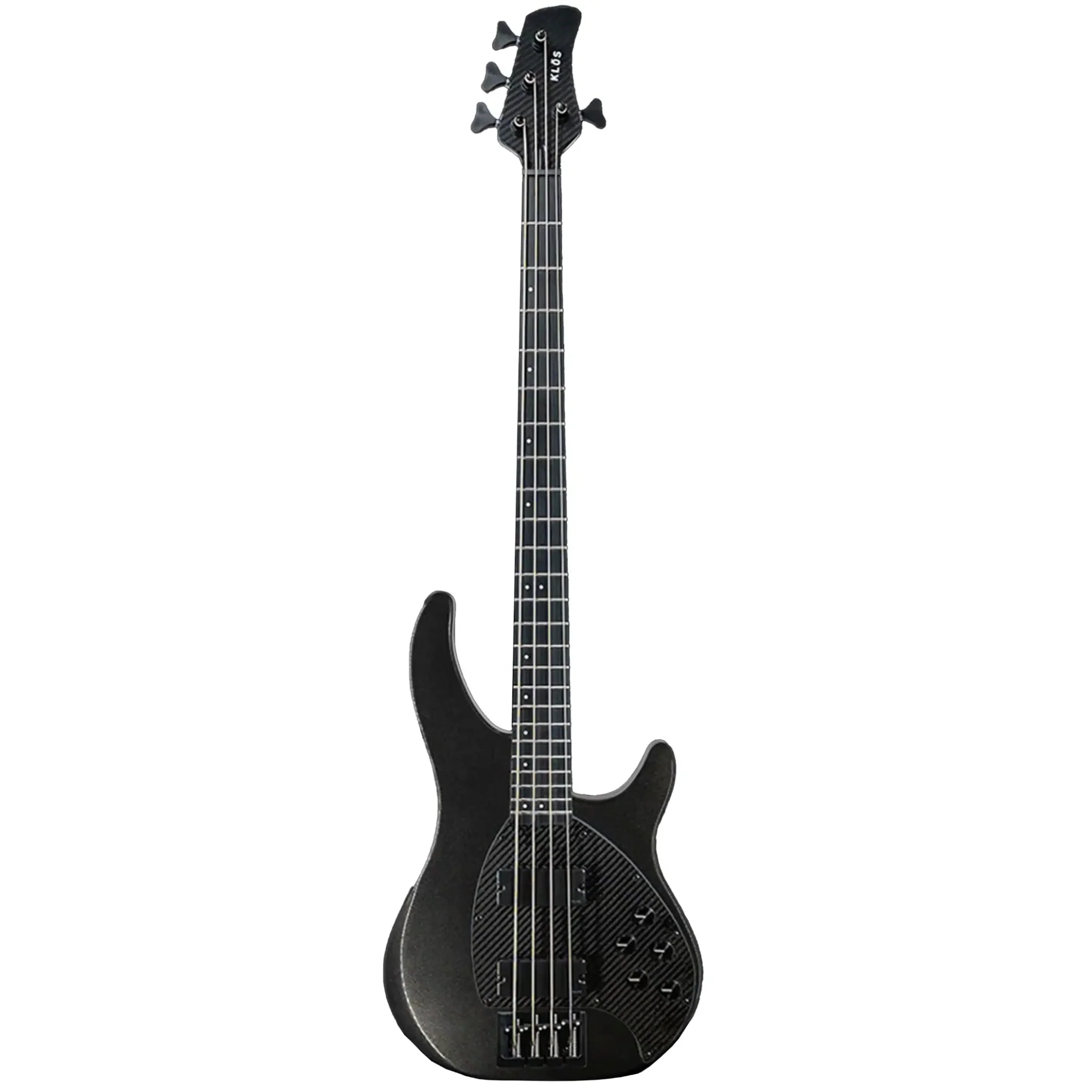 Klōs Apollo IV Custom Electric Precision Bass with Active-Passive Pickup - Charcoal - Image 2