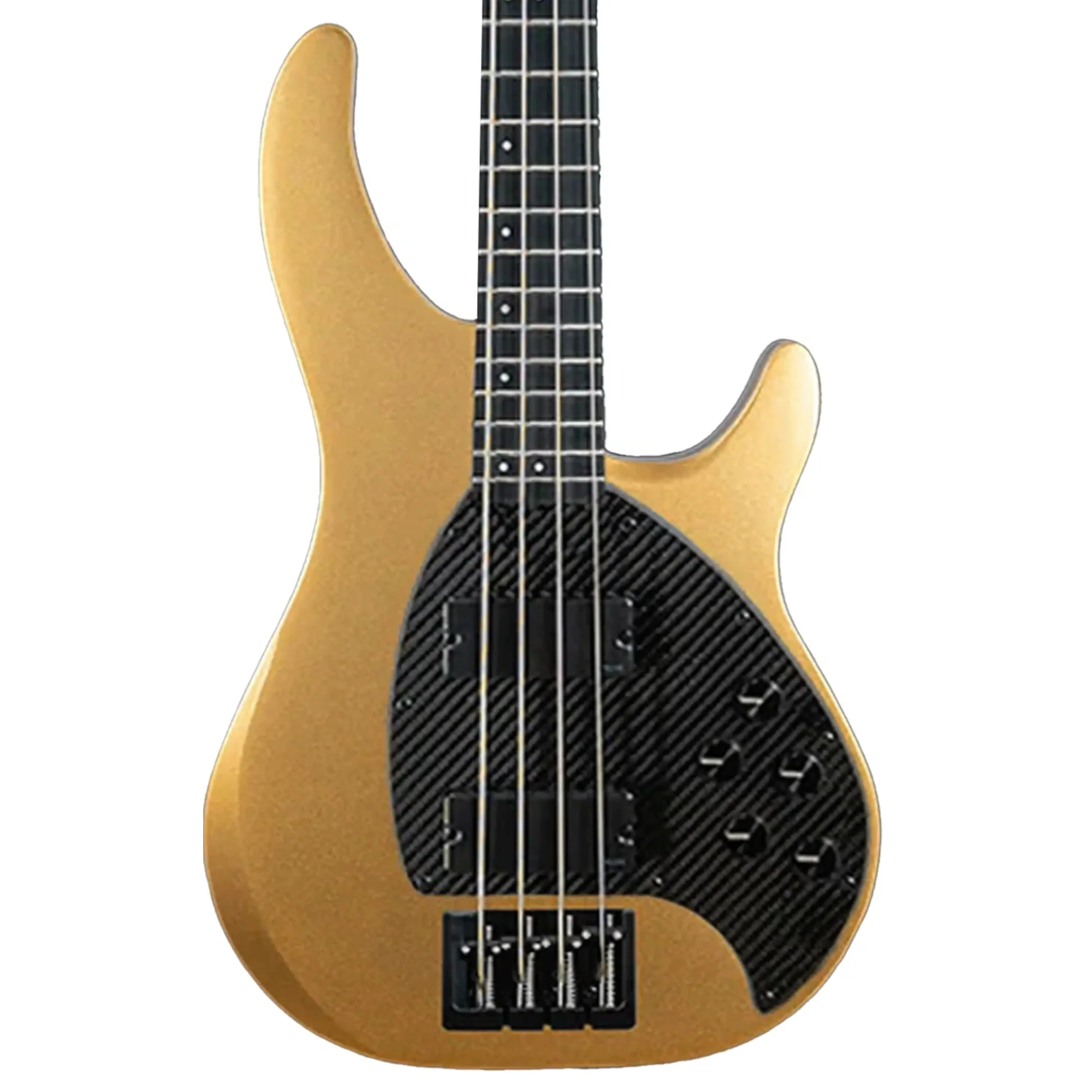 Klōs Apollo IV Custom Electric Jazz Bass with Active-Passive Pickup - Gold