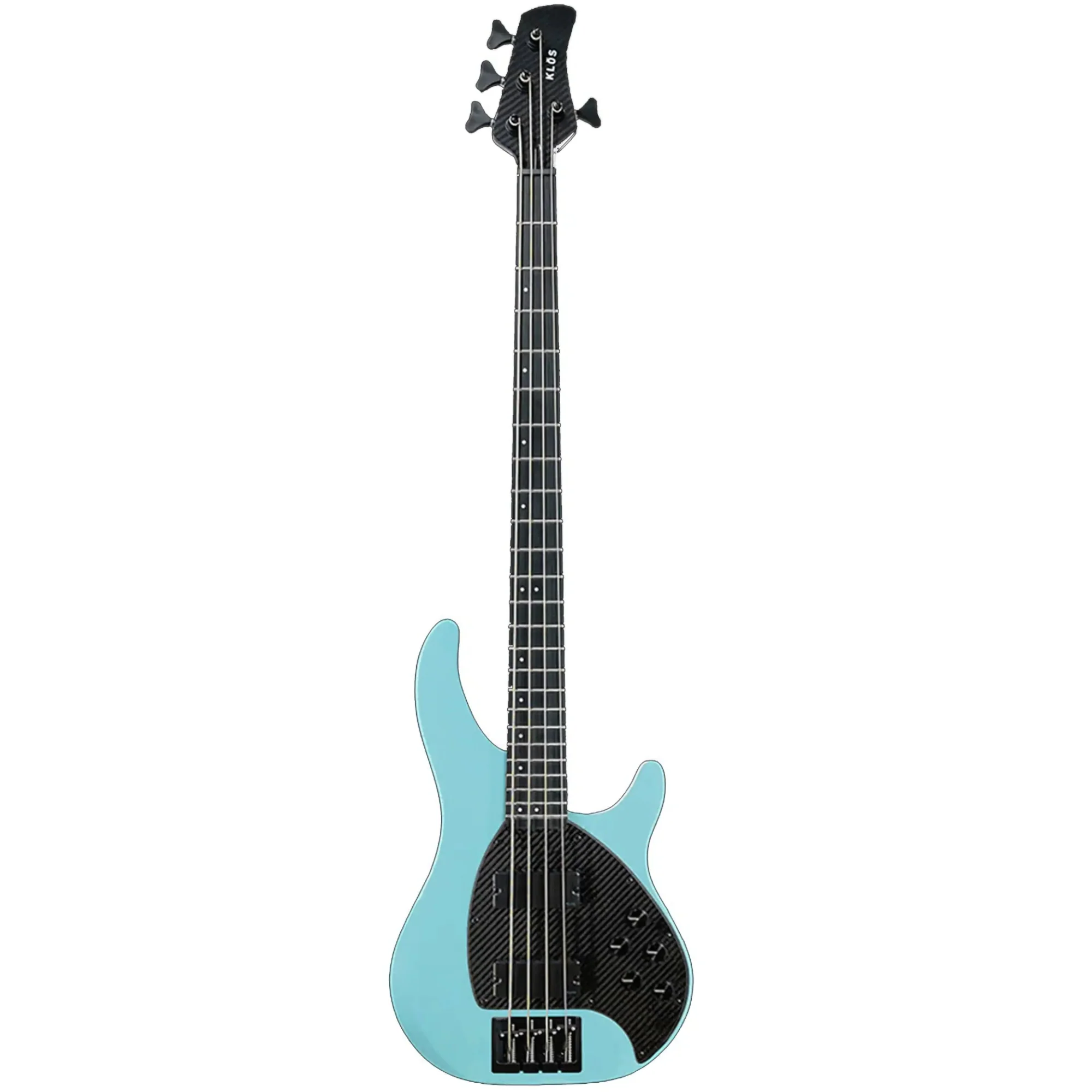 Klōs Apollo IV Custom Electric Precision Bass with Active-Passive Pickup - Stone Blue - Image 2