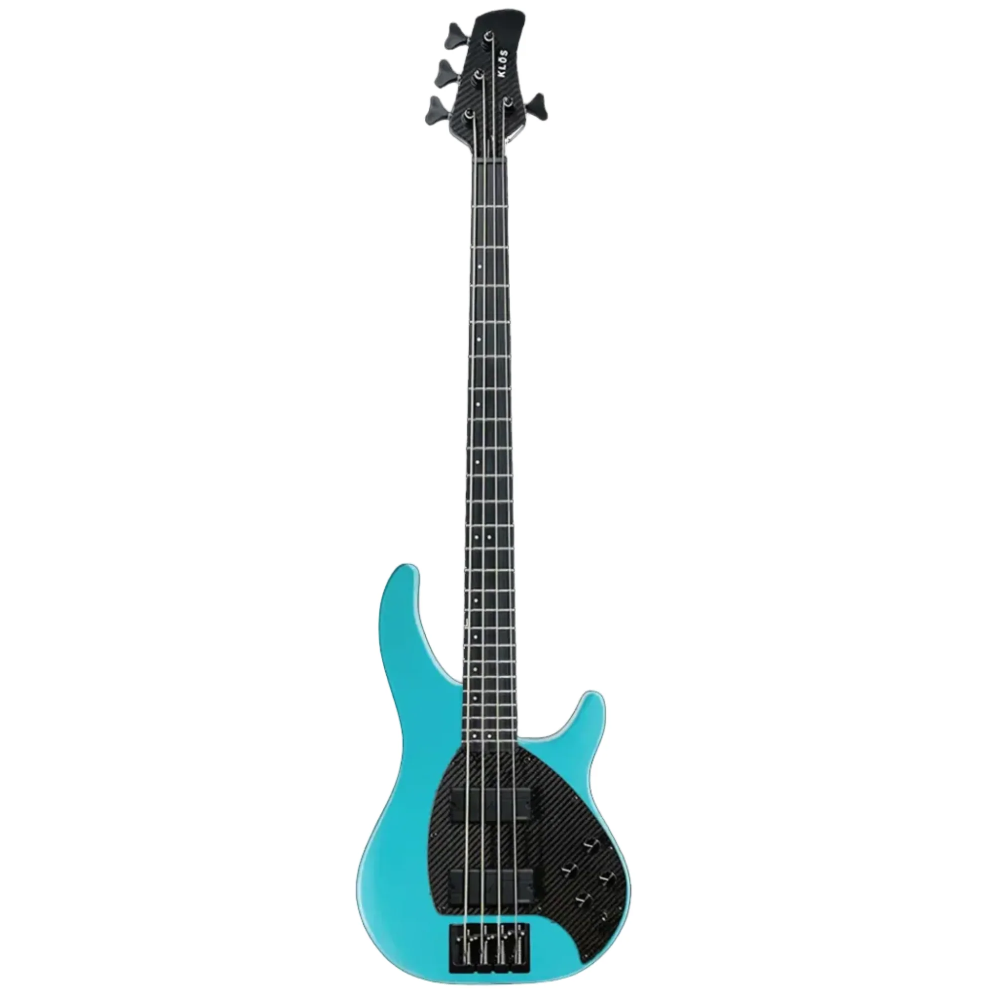 Klōs Apollo IV Custom Electric Precision Bass with Active Pickup - Aqua - Image 2