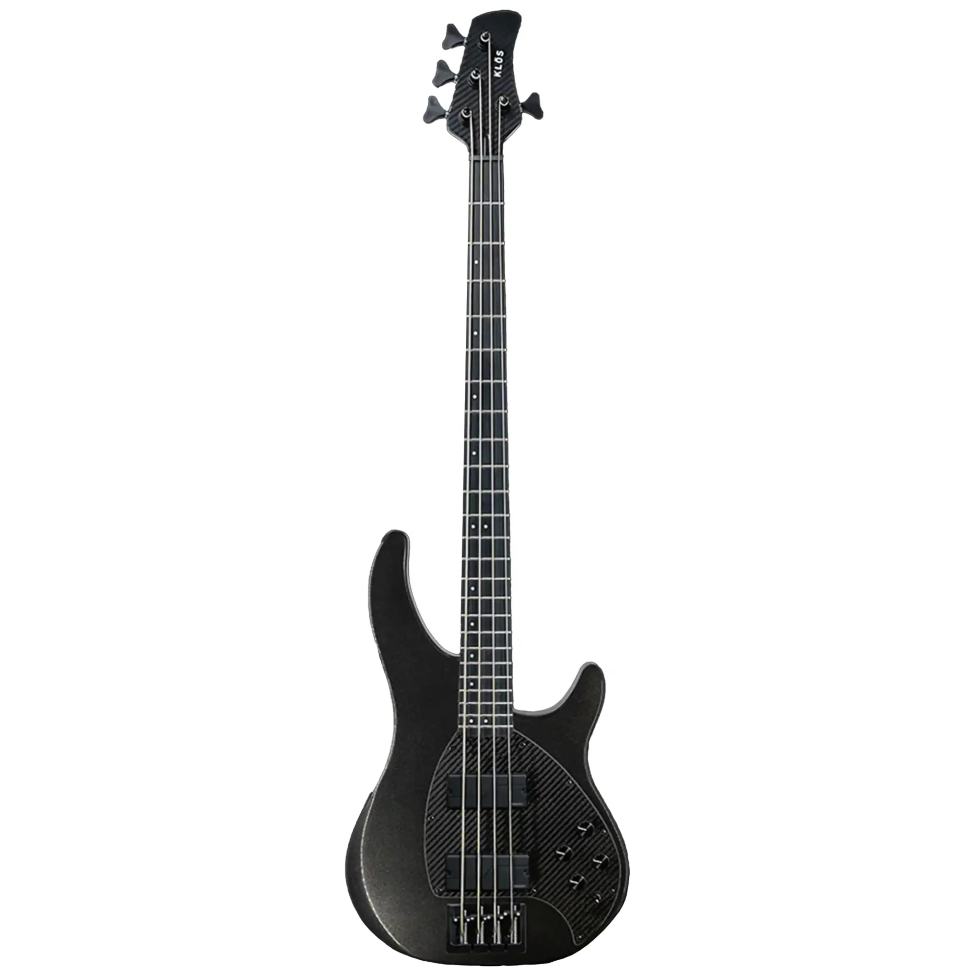 Klōs Apollo IV Custom Electric Precision Bass with Active Pickup - Charcoal - Image 2