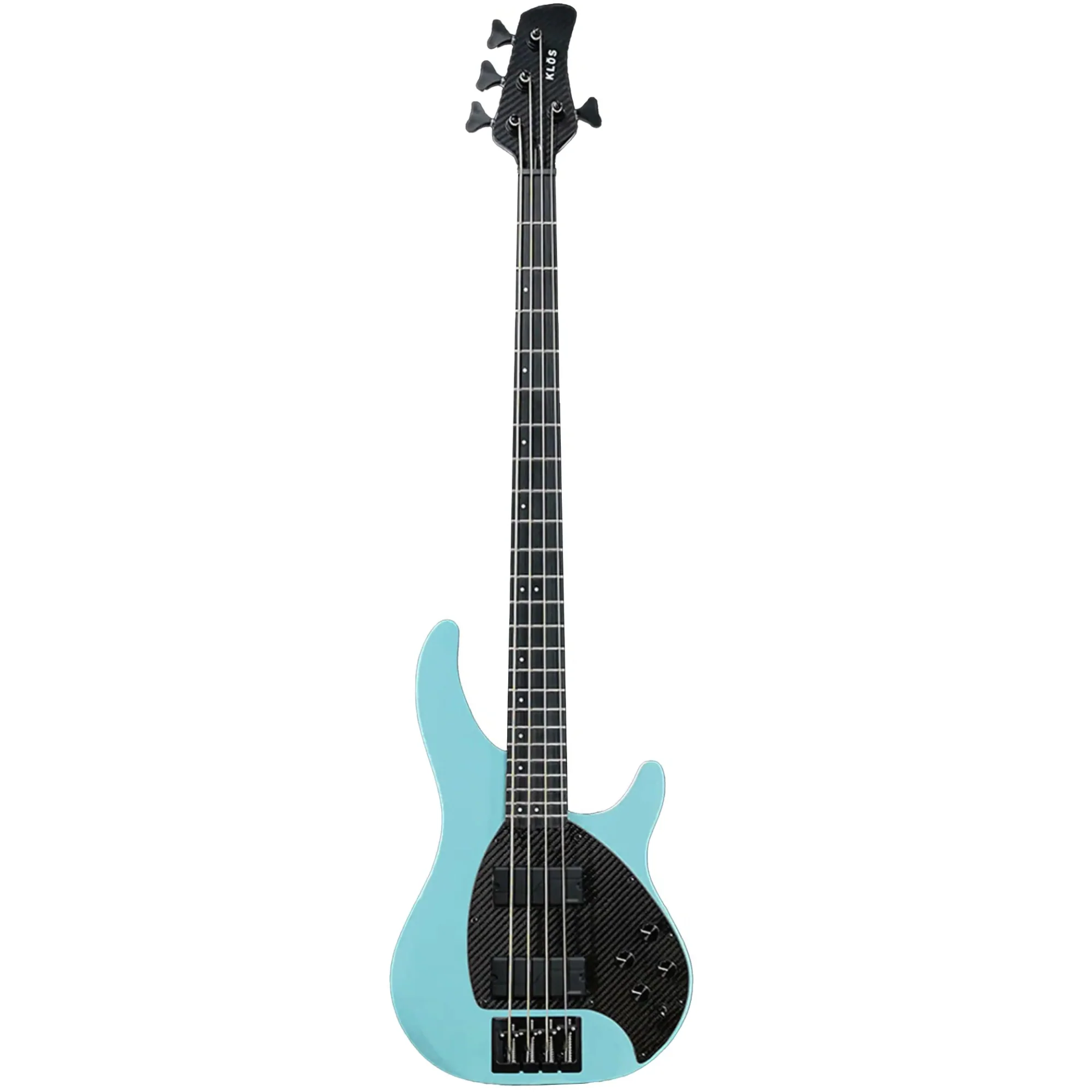 Klōs Apollo IV Custom Electric Precision Bass with Active Pickup - Stone Blue - Image 2