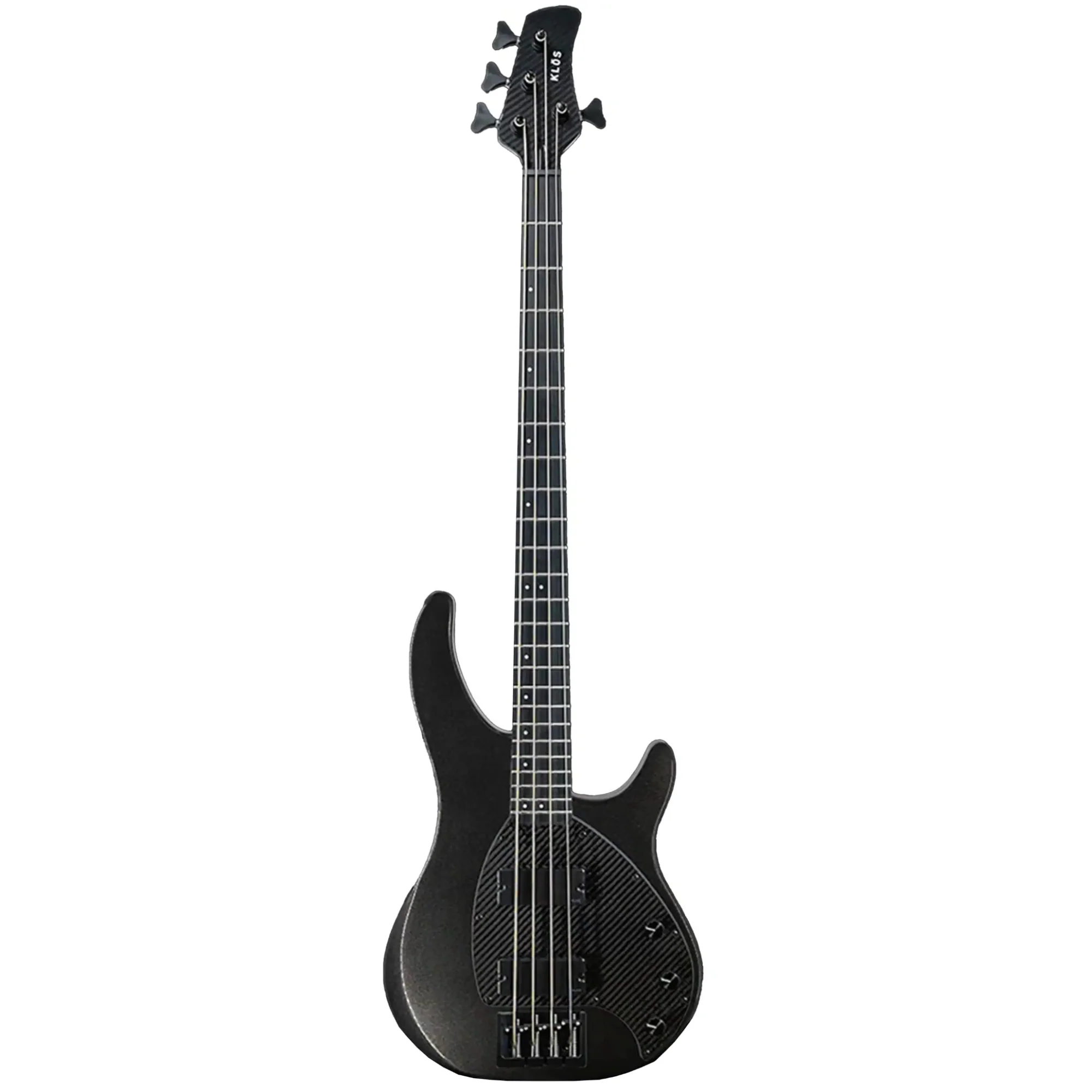 Klōs Apollo IV Custom Electric Precision Bass with Passive Pickup - Charcoal - Image 2