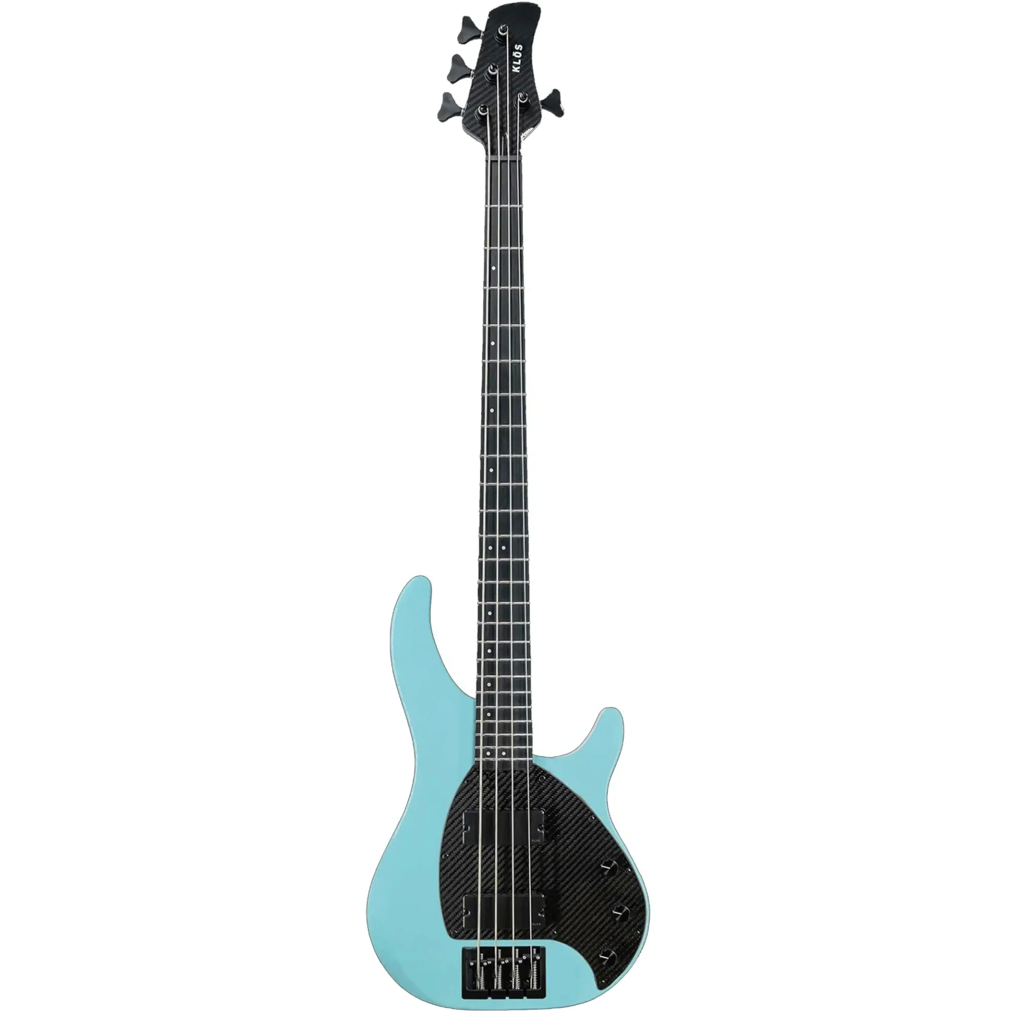 Klōs Apollo IV Custom Electric Precision Bass with Passive Pickup - Stone Blue - Image 2