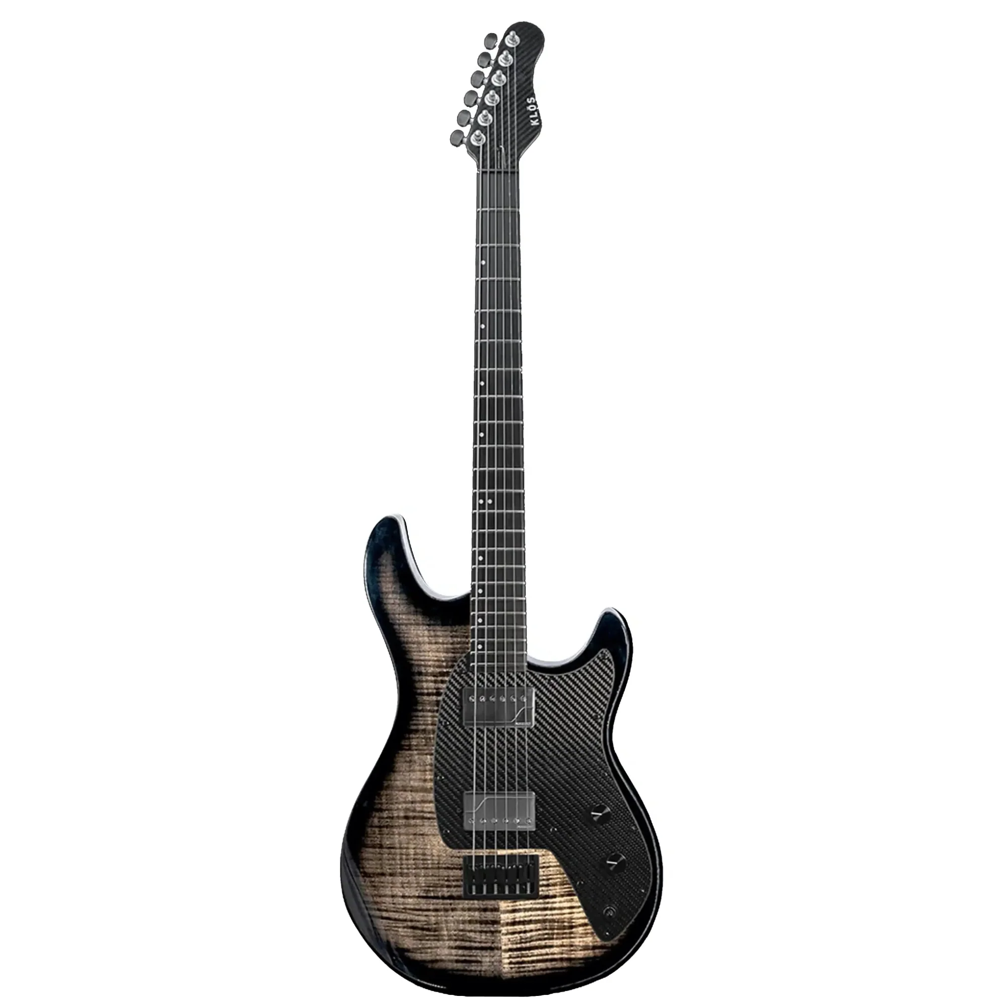 Klōs Artemis Baritone Custom Electric Guitar with Fishman Fluence Pickup - Black - Image 2