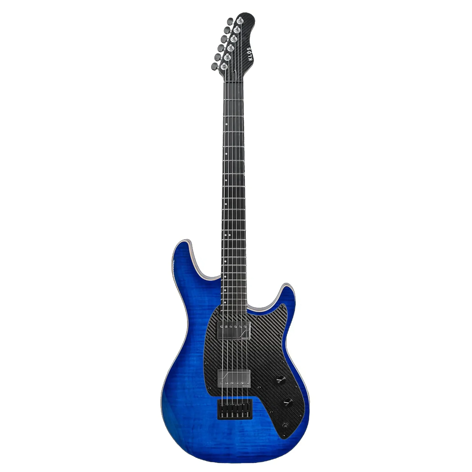 Klōs Artemis Baritone Custom Electric Guitar with Fishman Fluence Pickup - Blue - Image 2