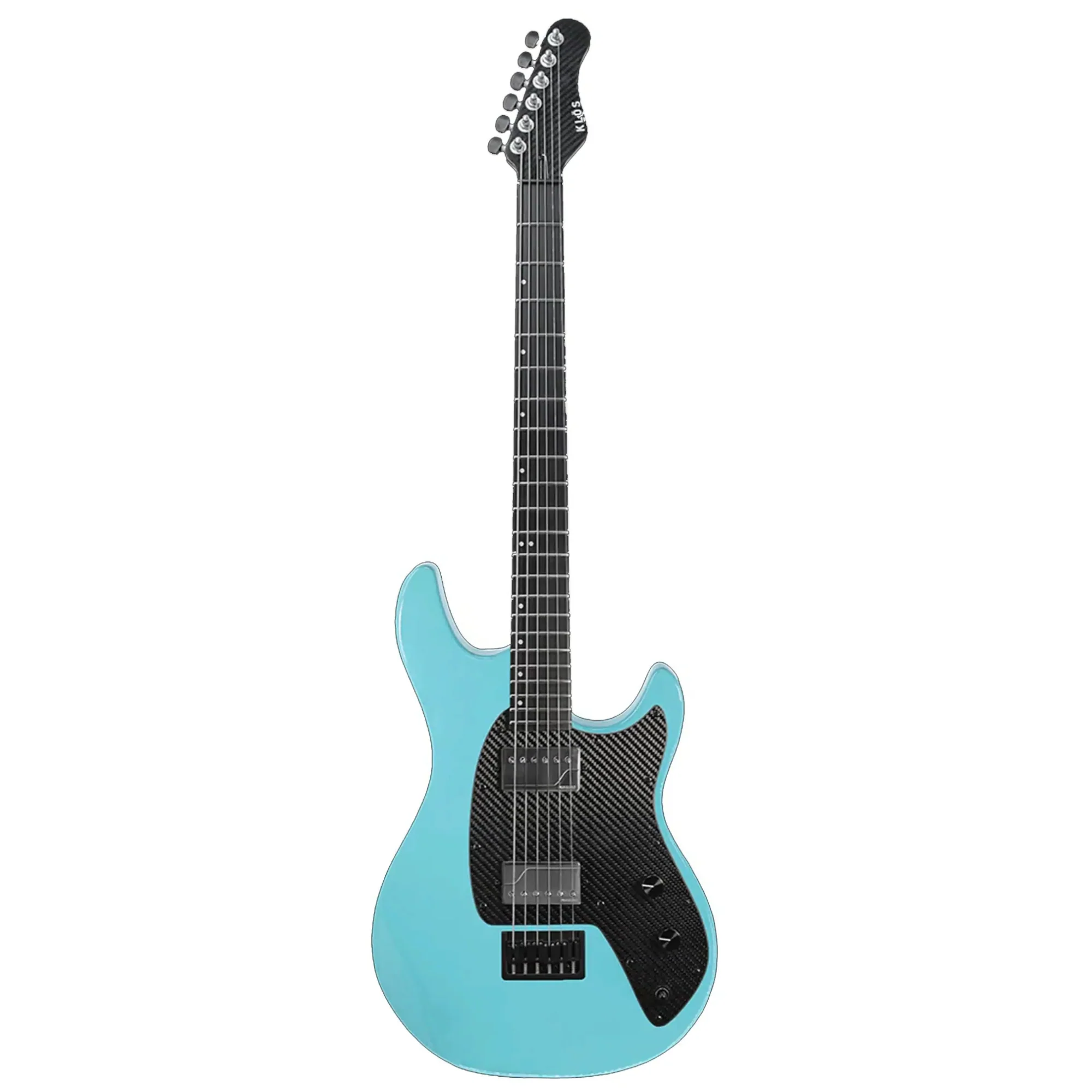 Klōs Artemis Baritone Custom Electric Guitar with Fishman Fluence Pickup - Stone Blue - Image 2