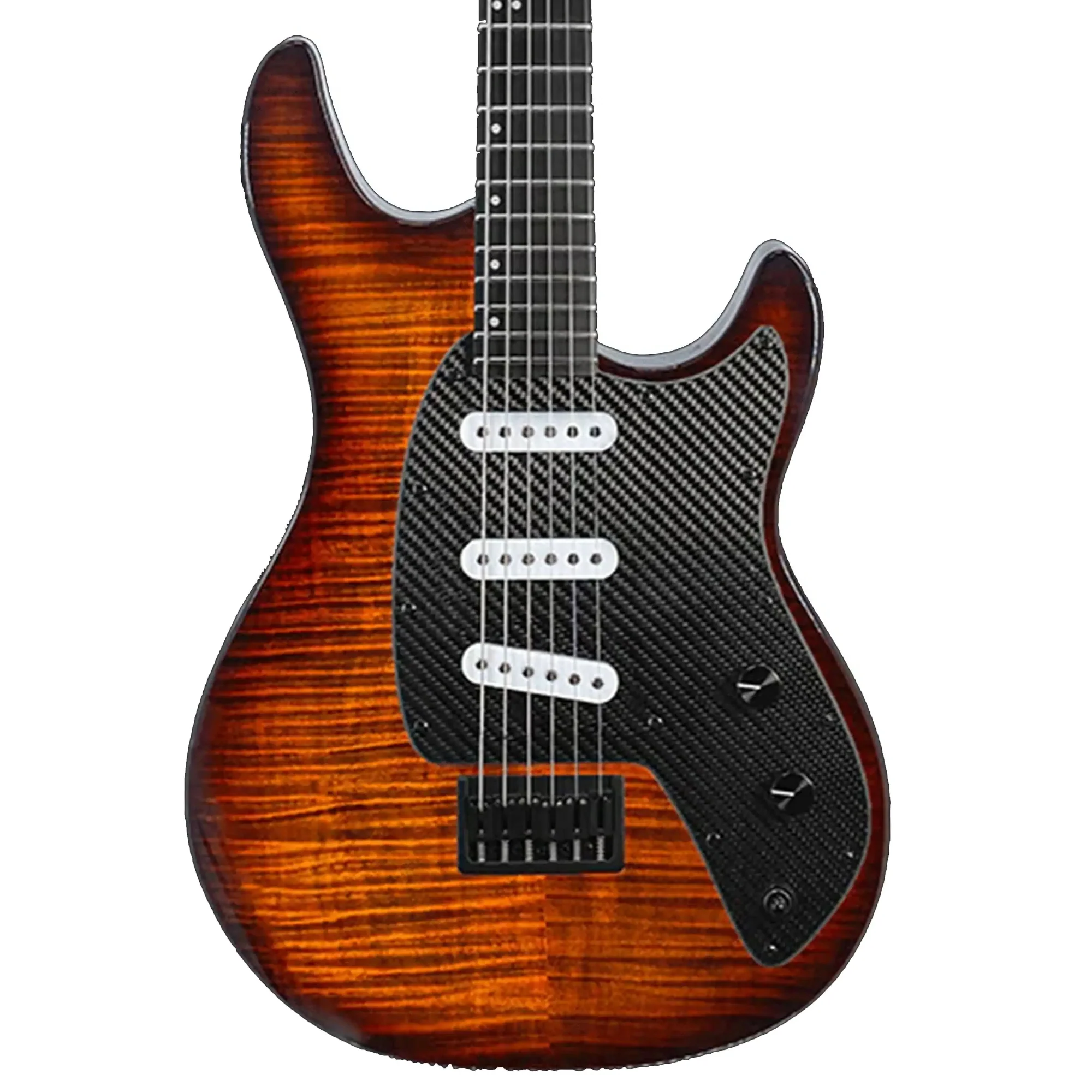 Klōs Artemis Baritone Custom Electric Guitar with Klos Single Coils Pickup - Sunburst