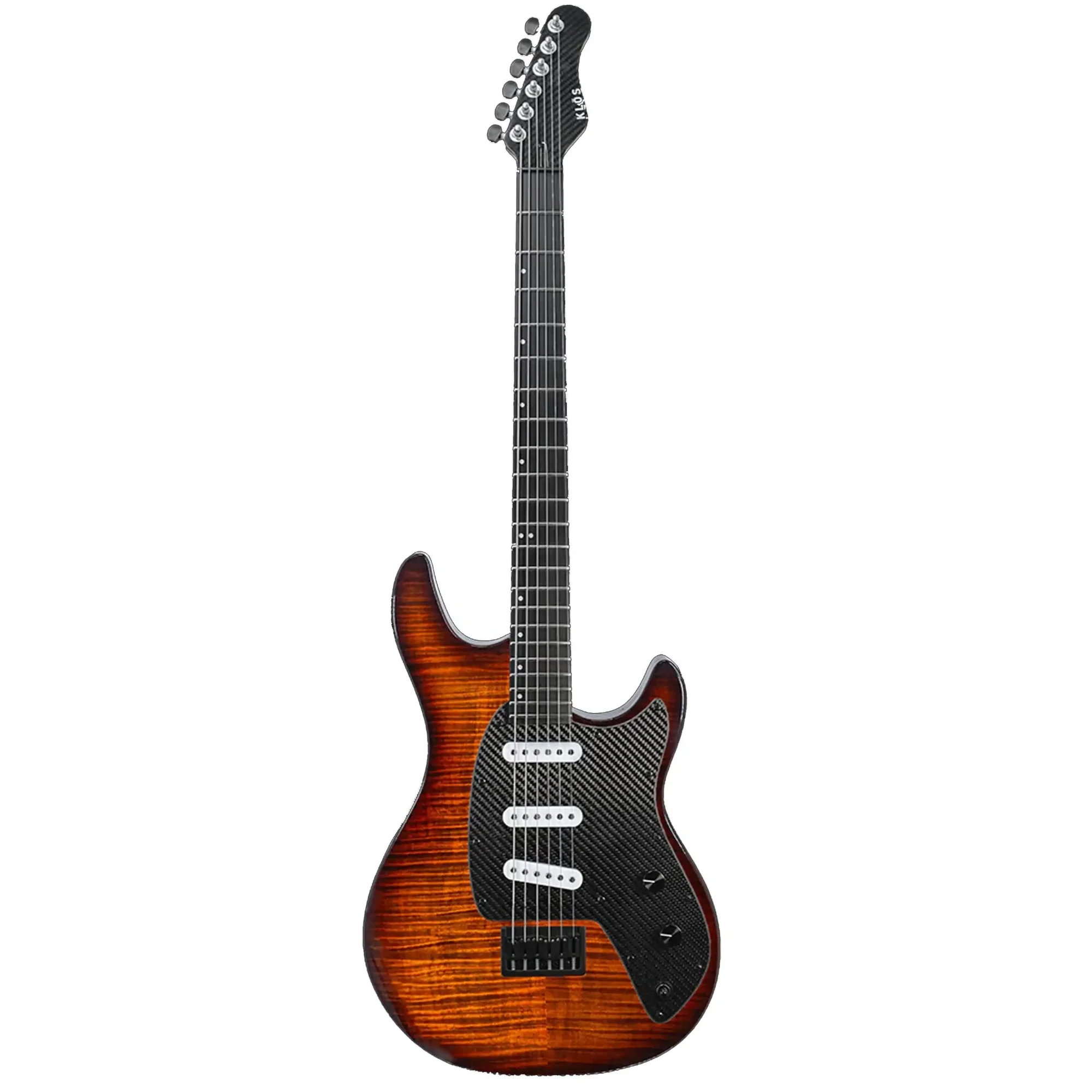 Klōs Artemis Baritone Custom Electric Guitar with Klos Single Coils Pickup - Sunburst - Image 2