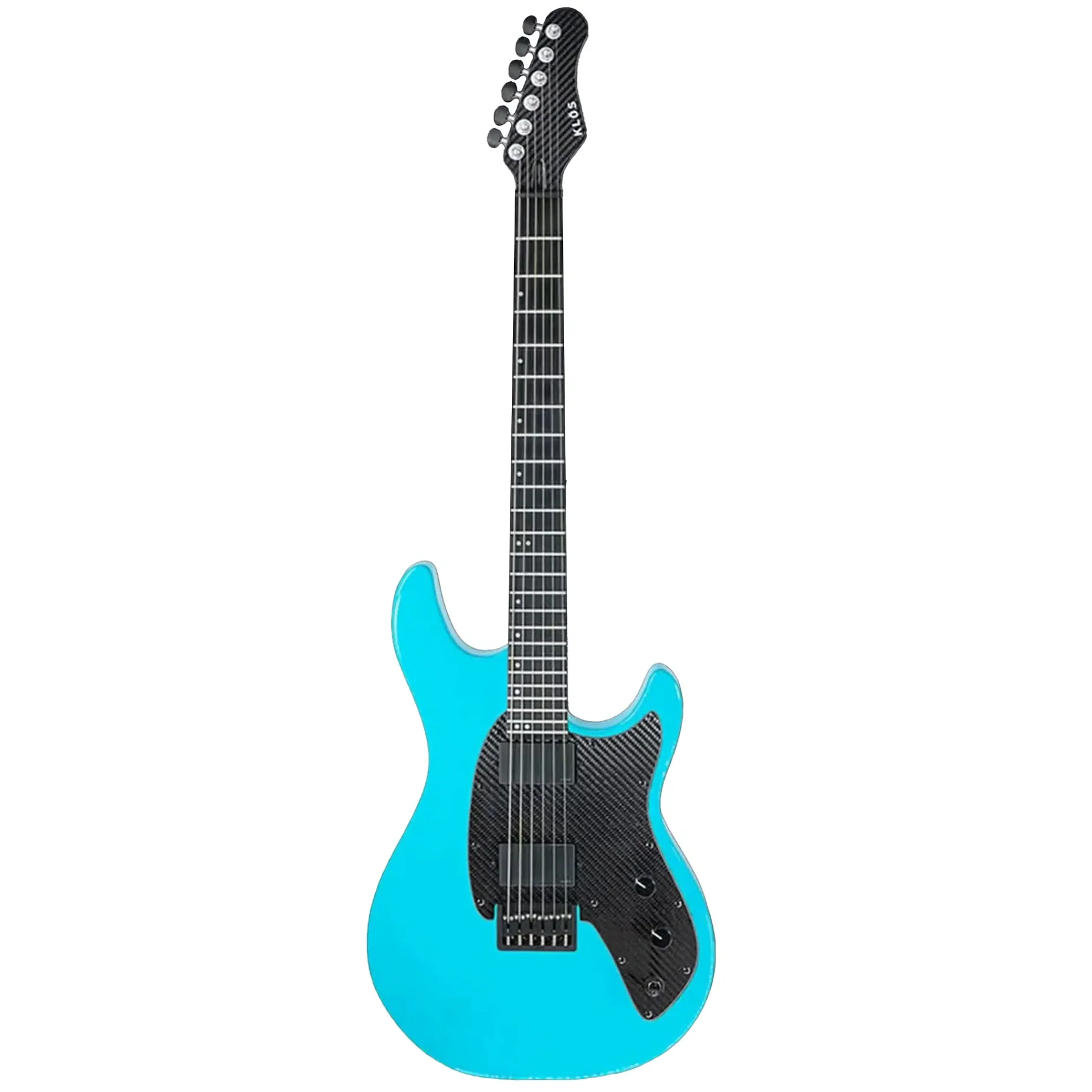 Klōs Artemis Custom Series 22 Fret Aqua Electric Guitar with Klos Blackouts Pickup - Image 2