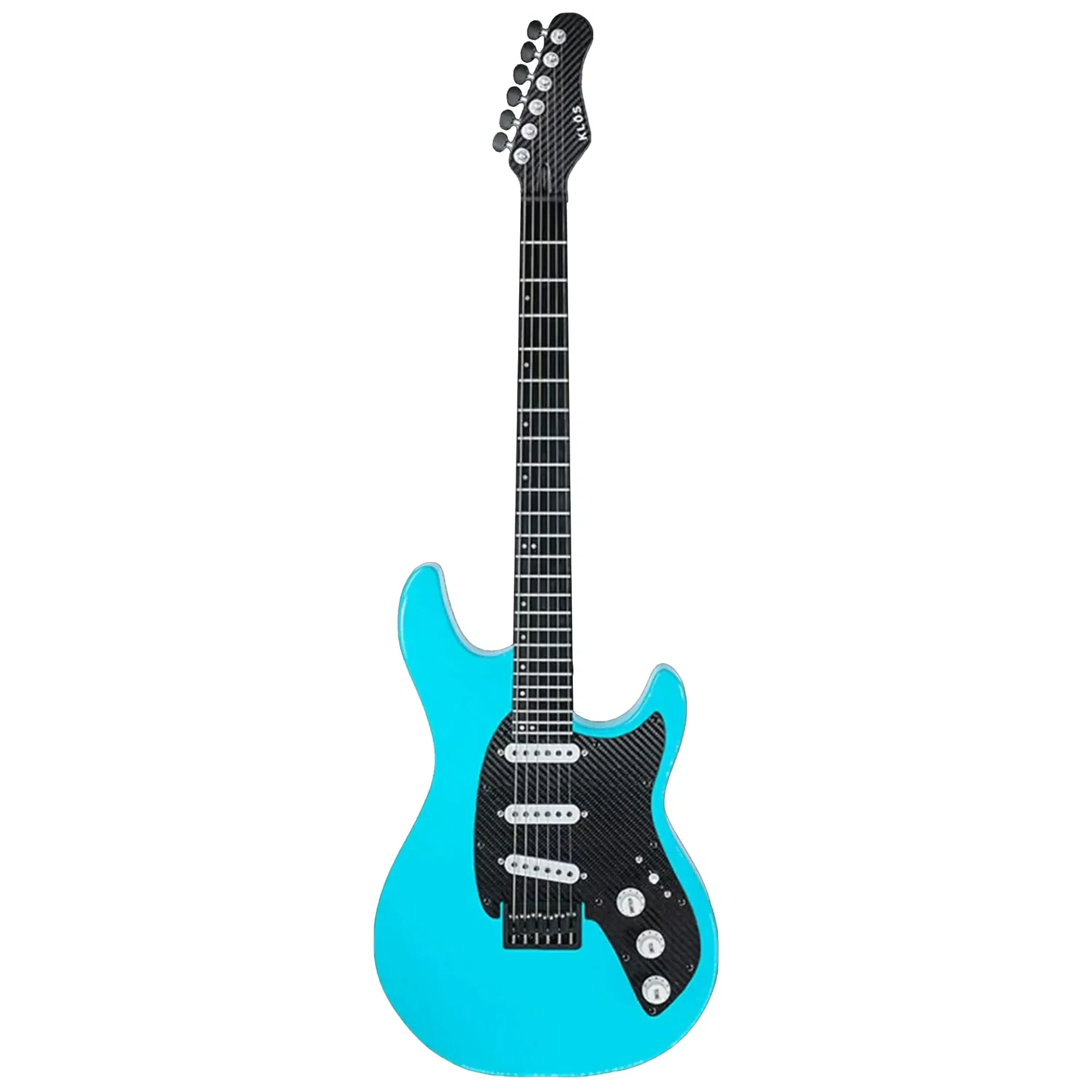 Klōs Artemis Custom Series 22 Fret Aqua Electric Guitar with Klos Single Coils Pickup - Image 2