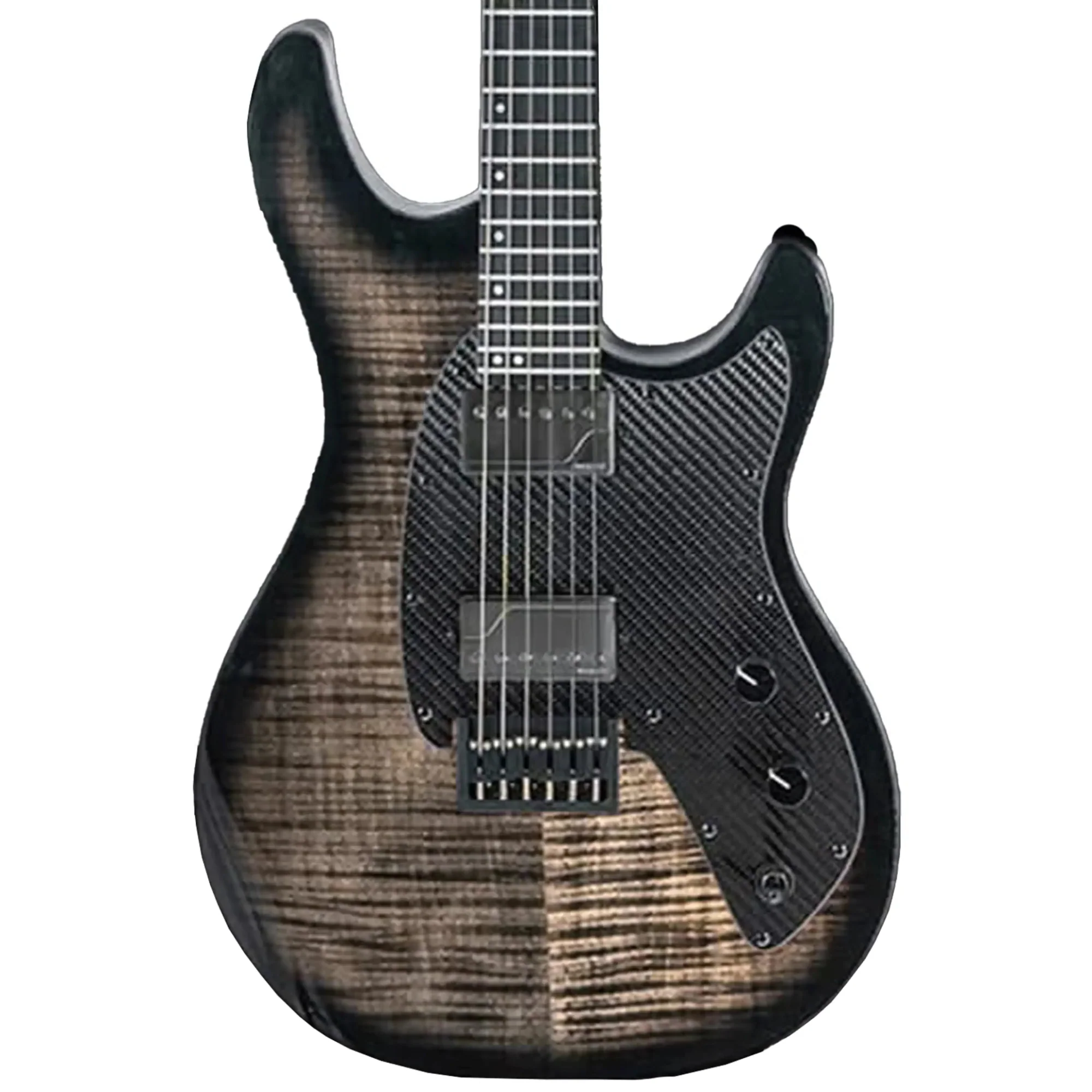Klōs Artemis Custom Series 22 Fret Black Flame Maple Electric Guitar with Fishman Fluence Pickup