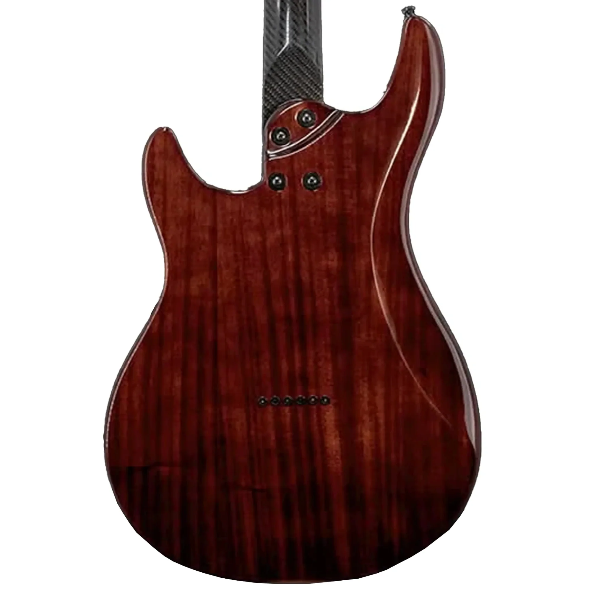 Klōs Artemis Custom Series 22 Fret Black Flame Maple Electric Guitar with Fishman Fluence Pickup - Image 2