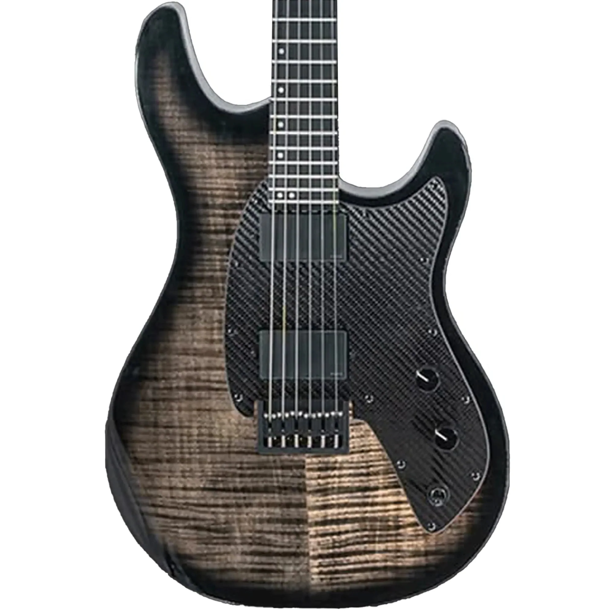 Klōs Artemis Custom Series 22 Fret Black Flame Maple Electric Guitar with Klos Blackouts Pickup