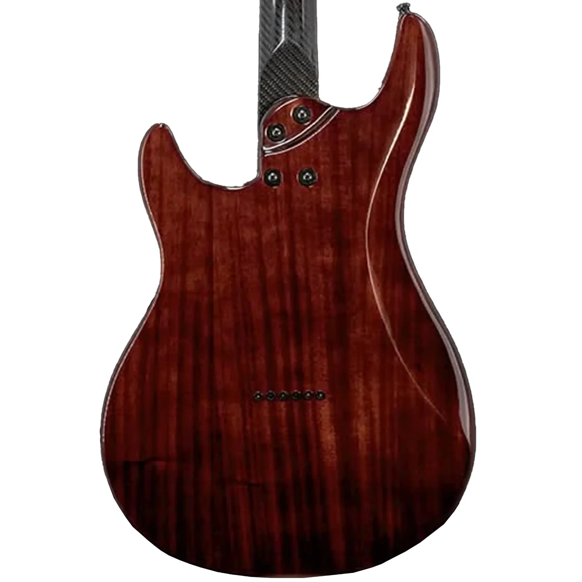 Klōs Artemis Custom Series 22 Fret Black Flame Maple Electric Guitar with Klos P-90S Pickup - Image 2