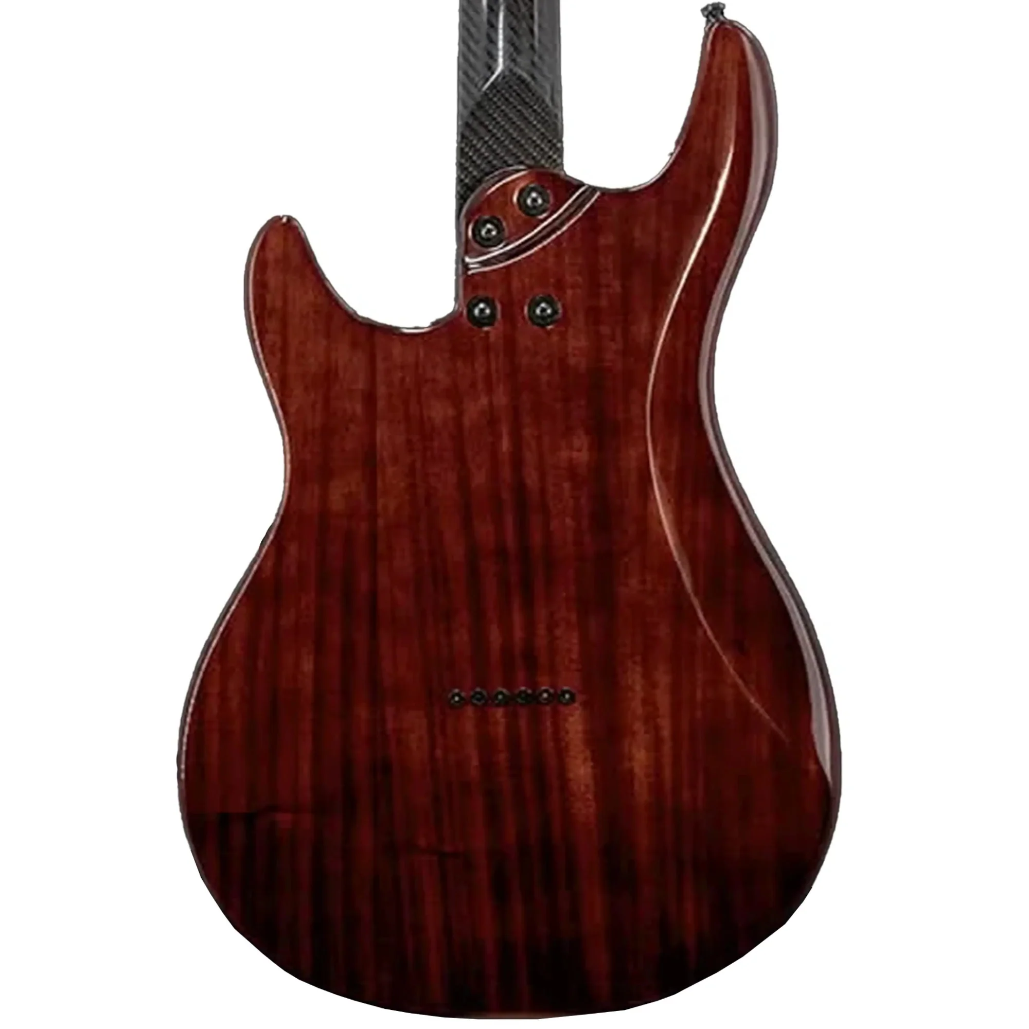Klōs Artemis Custom Series 22 Fret Black Flame Maple Electric Guitar with Klos Single Coils Pickup - Image 2