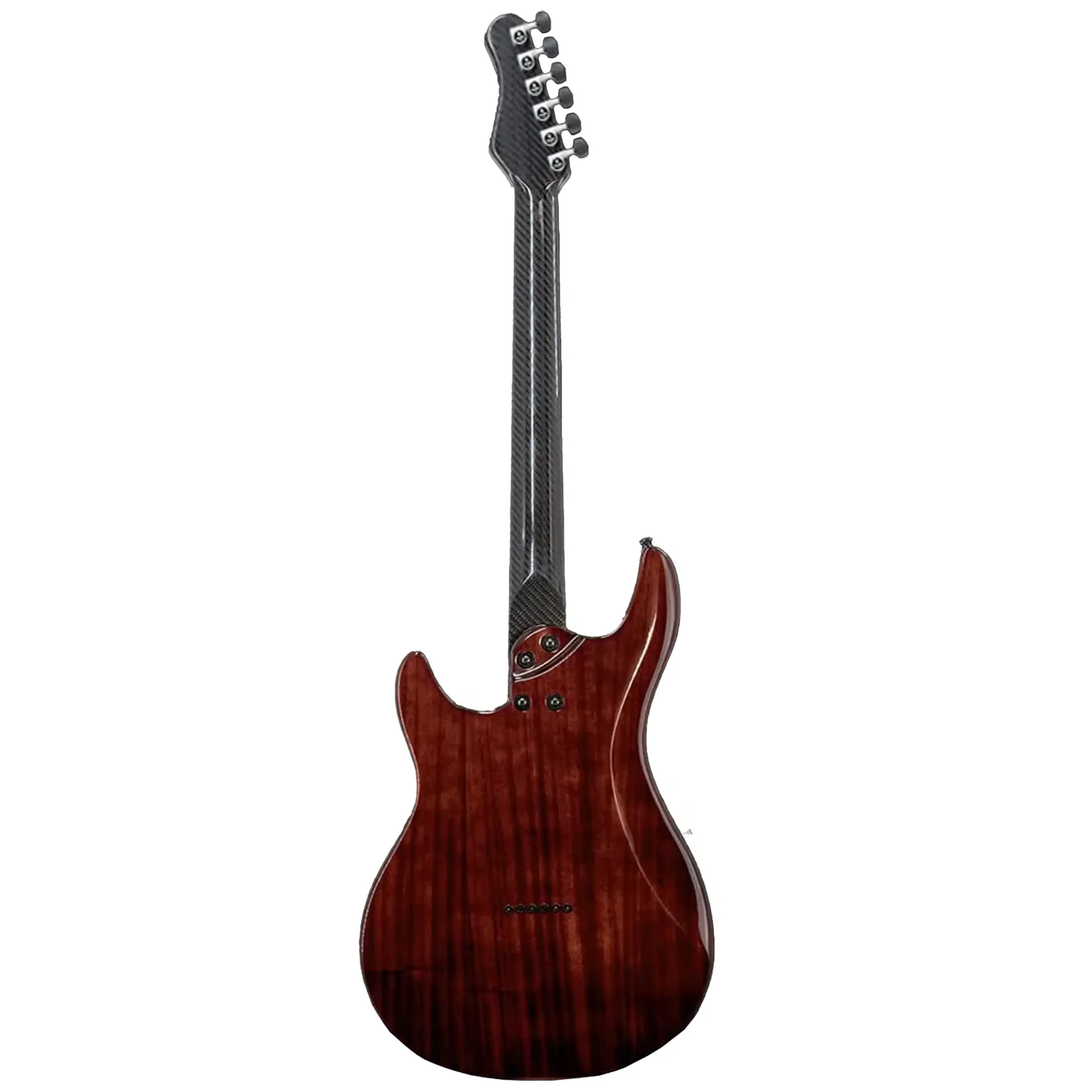 Klōs Artemis Custom Series 22 Fret Black Flame Maple Electric Guitar with Klos Single Coils Pickup - Image 4