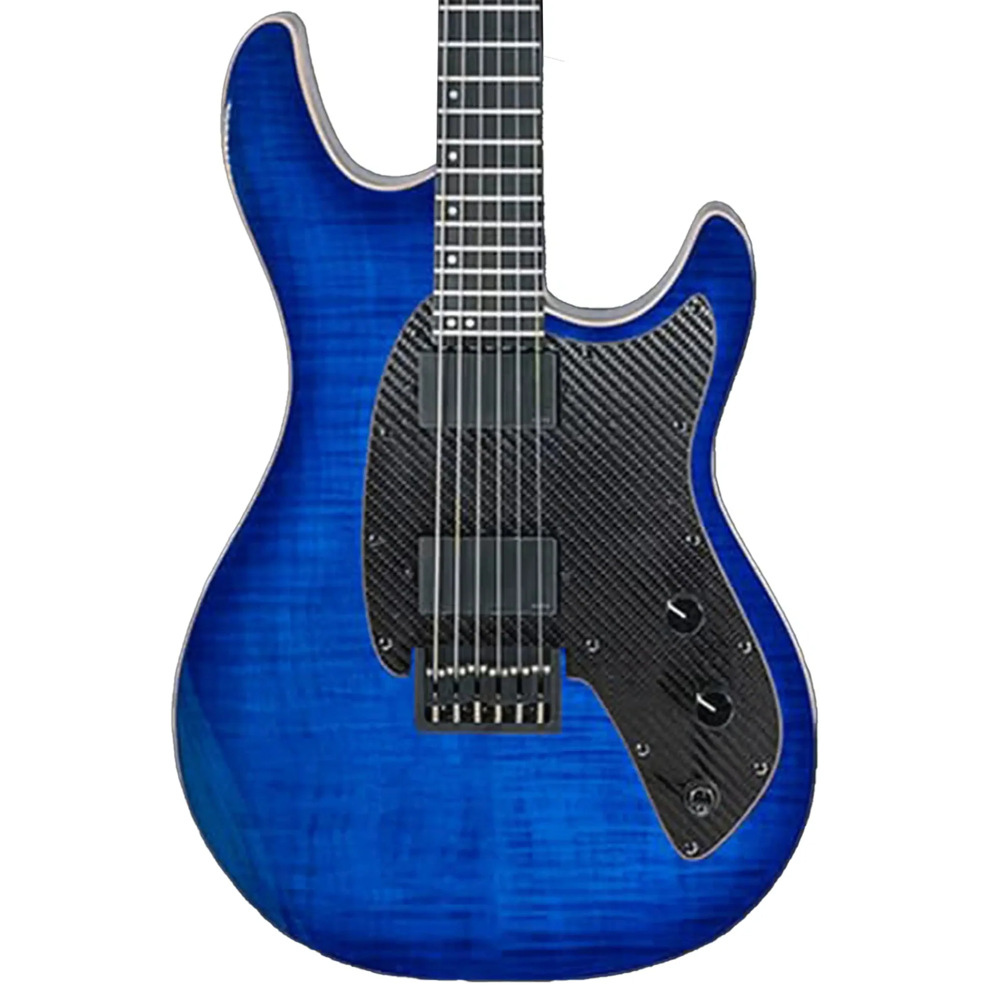 Klōs Artemis Custom Series 22 Fret Blue Flame Maple Electric Guitar with Klos Blackouts Pickup
