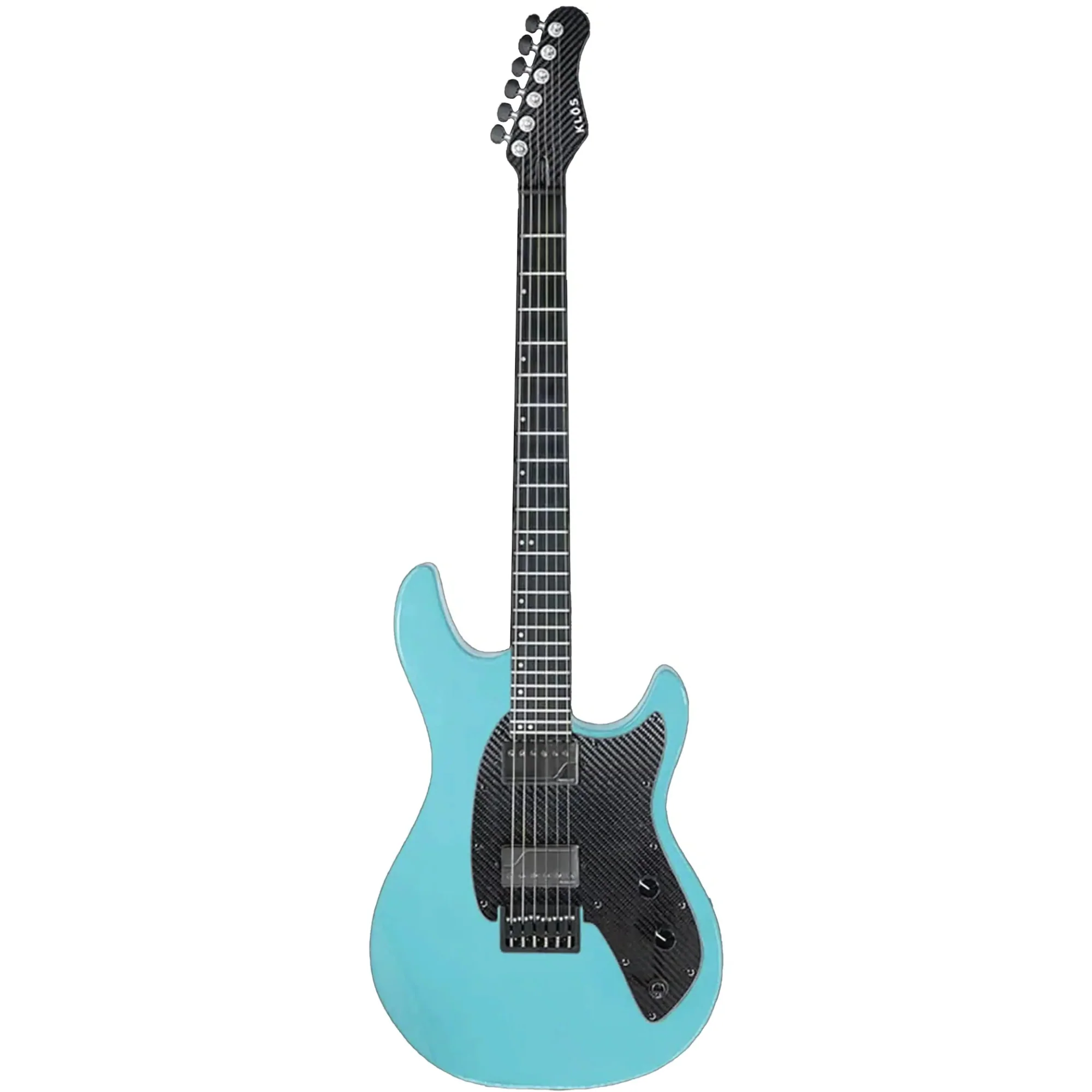 Klōs Artemis Custom Series 22 Fret Stone Blue Electric Guitar with Fishman Fluence Pickup - Image 2