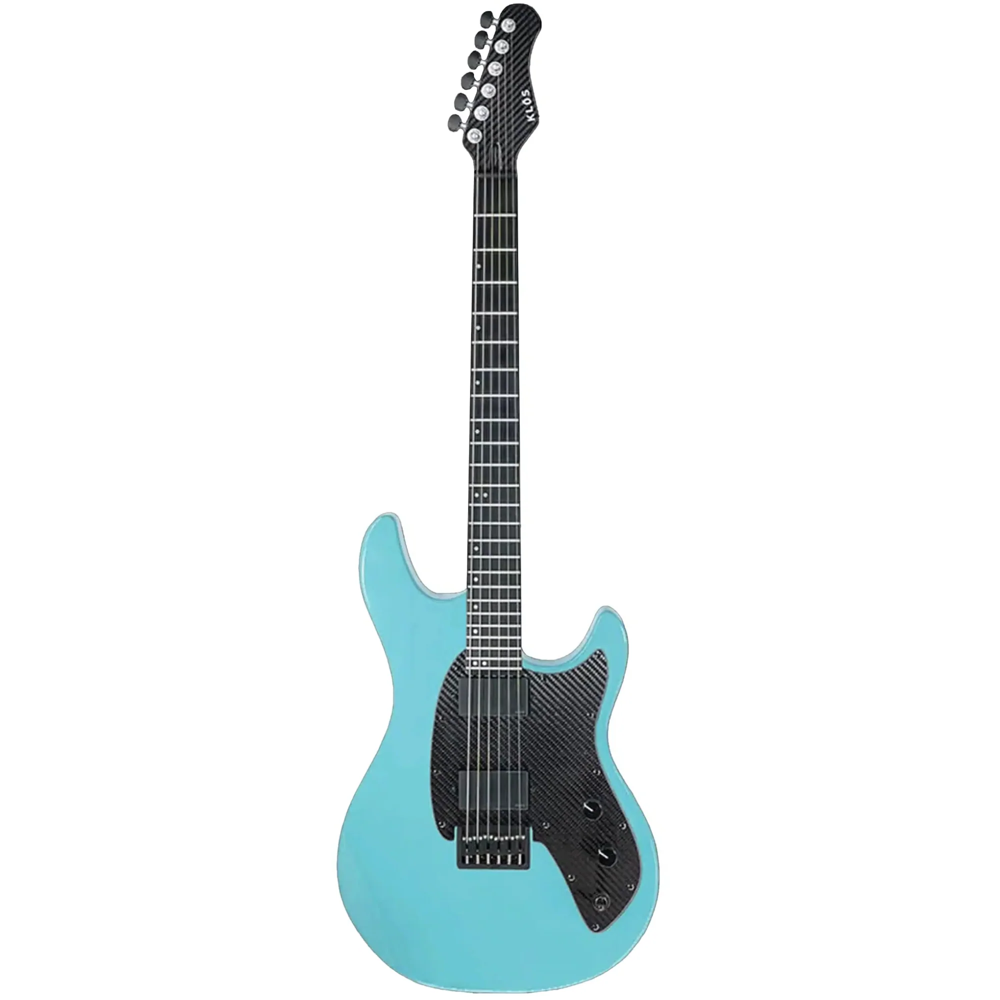 Klōs Artemis Custom Series 22 Fret Stone Blue Electric Guitar with Klos Blackouts Pickup - Image 2