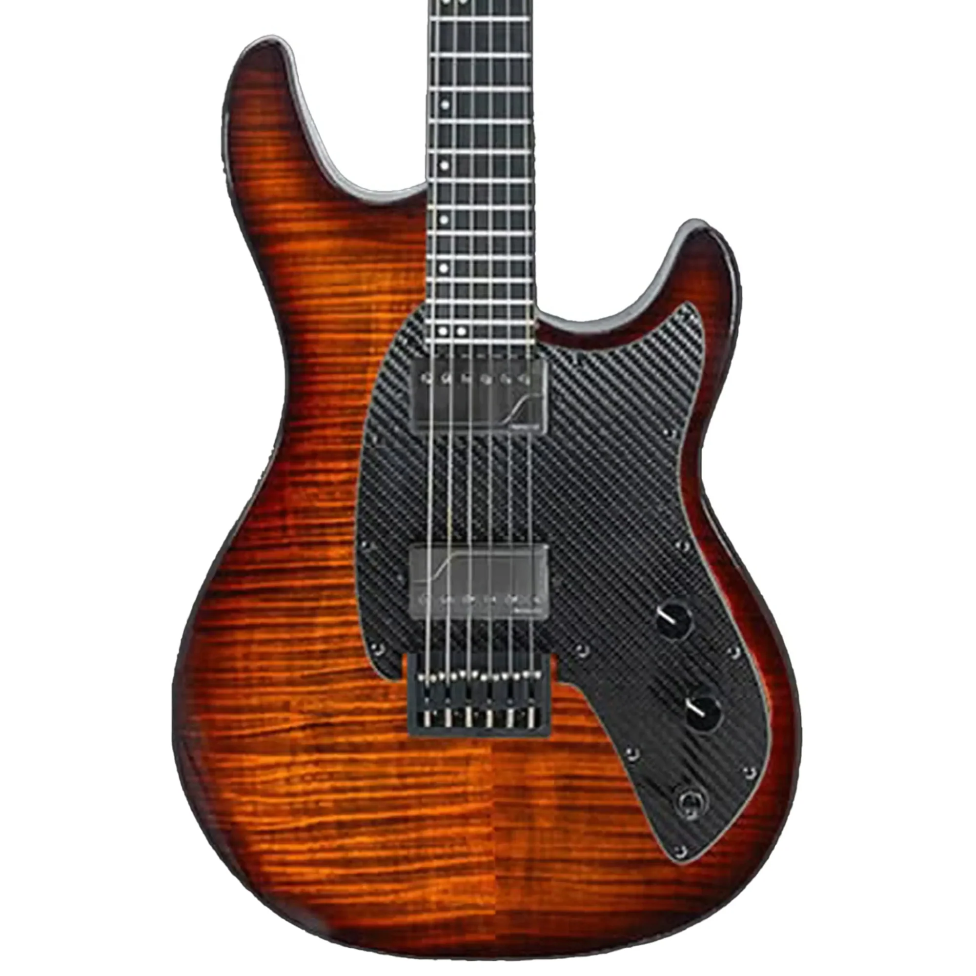 Klōs Artemis Custom Series 22 Fret Sunburst Flame Maple Electric Guitar with Fishman Fluence Pickup