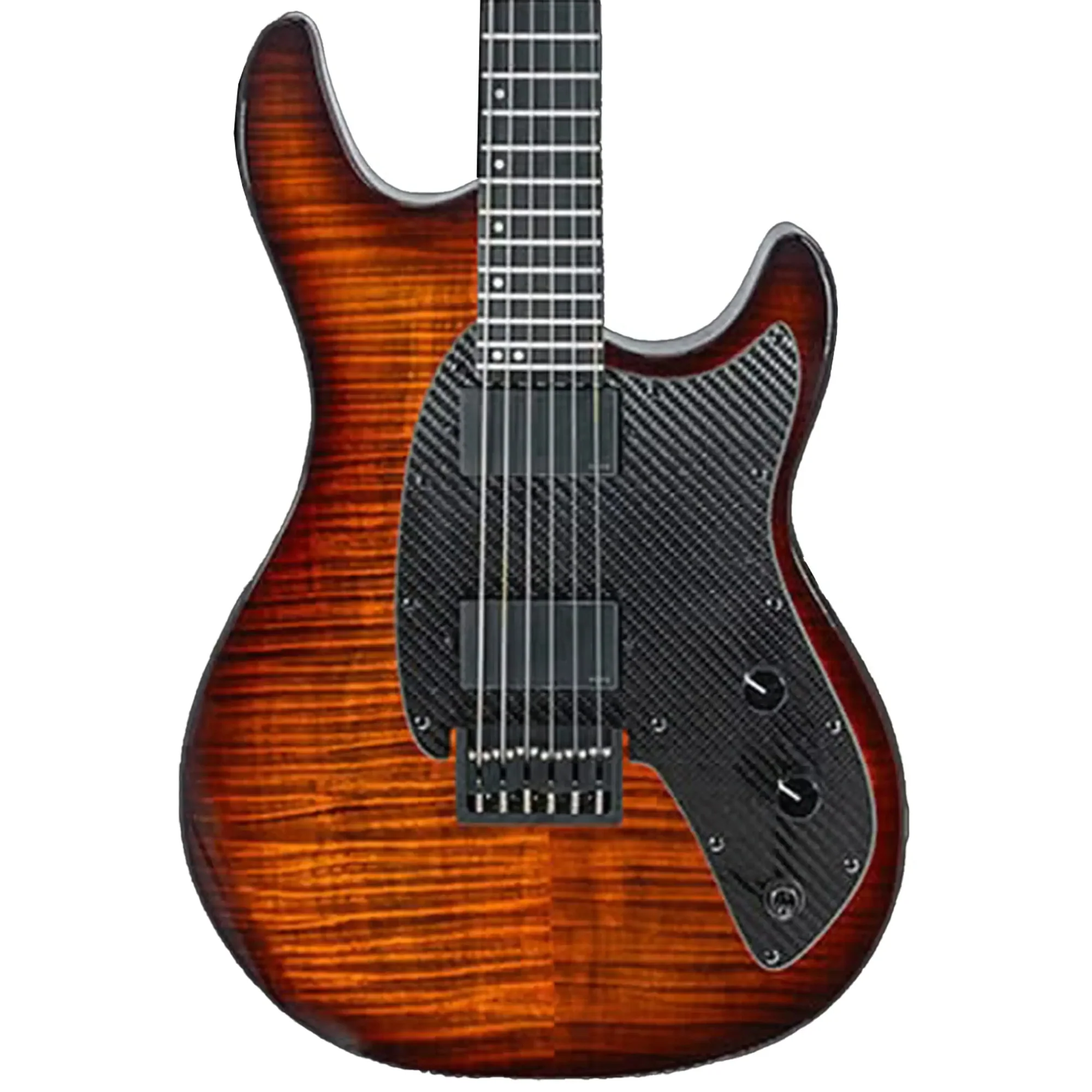 Klōs Artemis Custom Series 22 Fret Sunburst Flame Maple Electric Guitar with Klos Blackouts Pickup