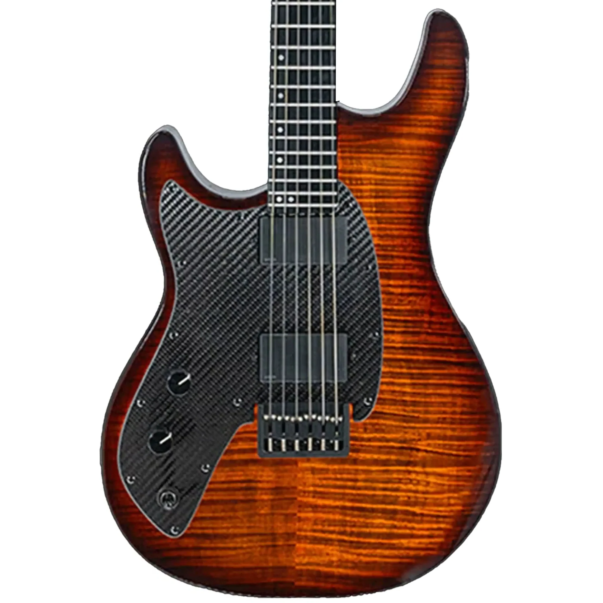 Klōs Artemis Custom Series 22 Fret Sunburst Flame Maple Electric Guitar with Klos Blackouts Pickup - Lefty