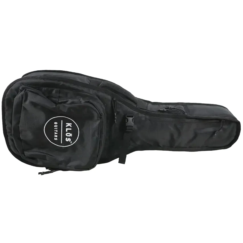Klōs Black Unidirectional Carbon Fiber Acoustic-Electric A-Style Mandolin w/ Klōs EQ Preamp - Image 6