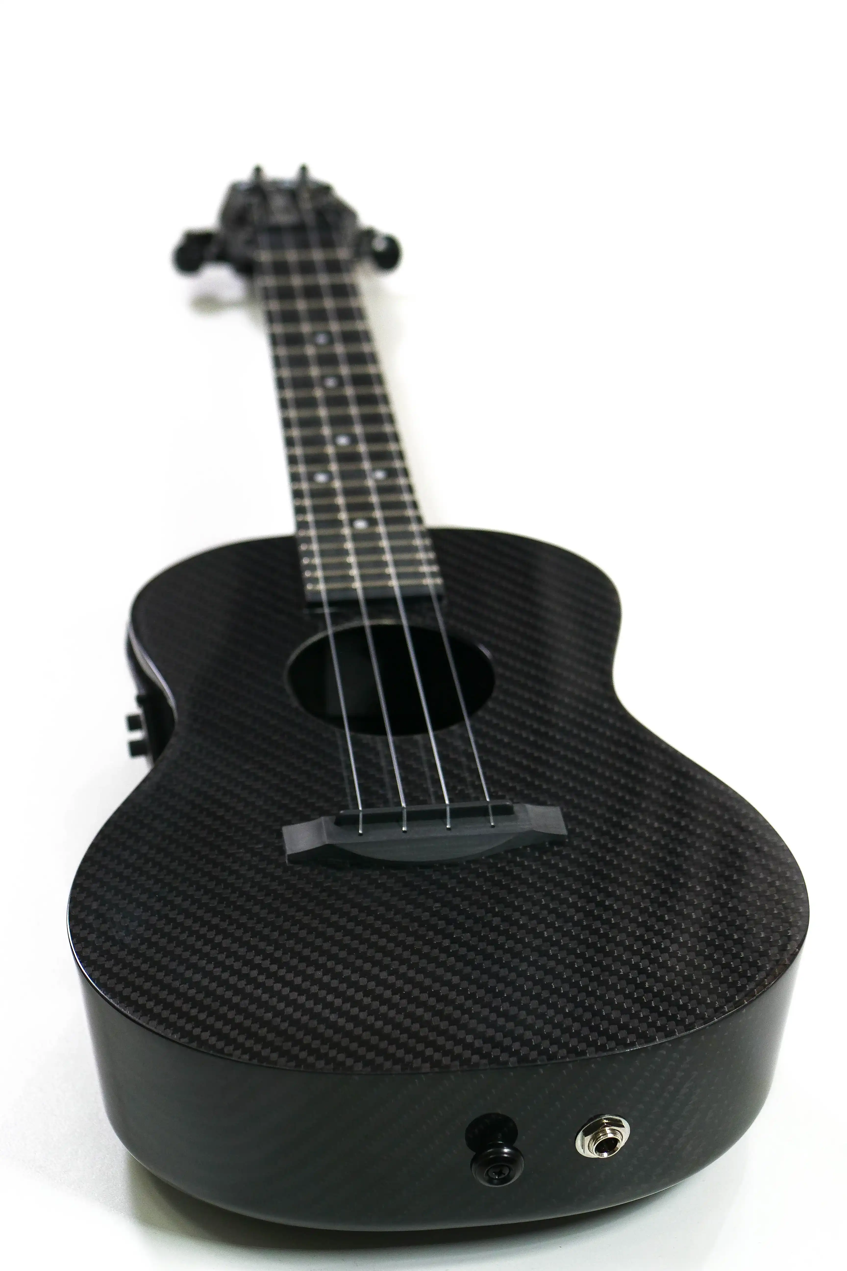 Klōs Deluxe Full Carbon Fiber Acoustic-Electric Concert Ukulele w/ Pickup & Tuner - Image 4