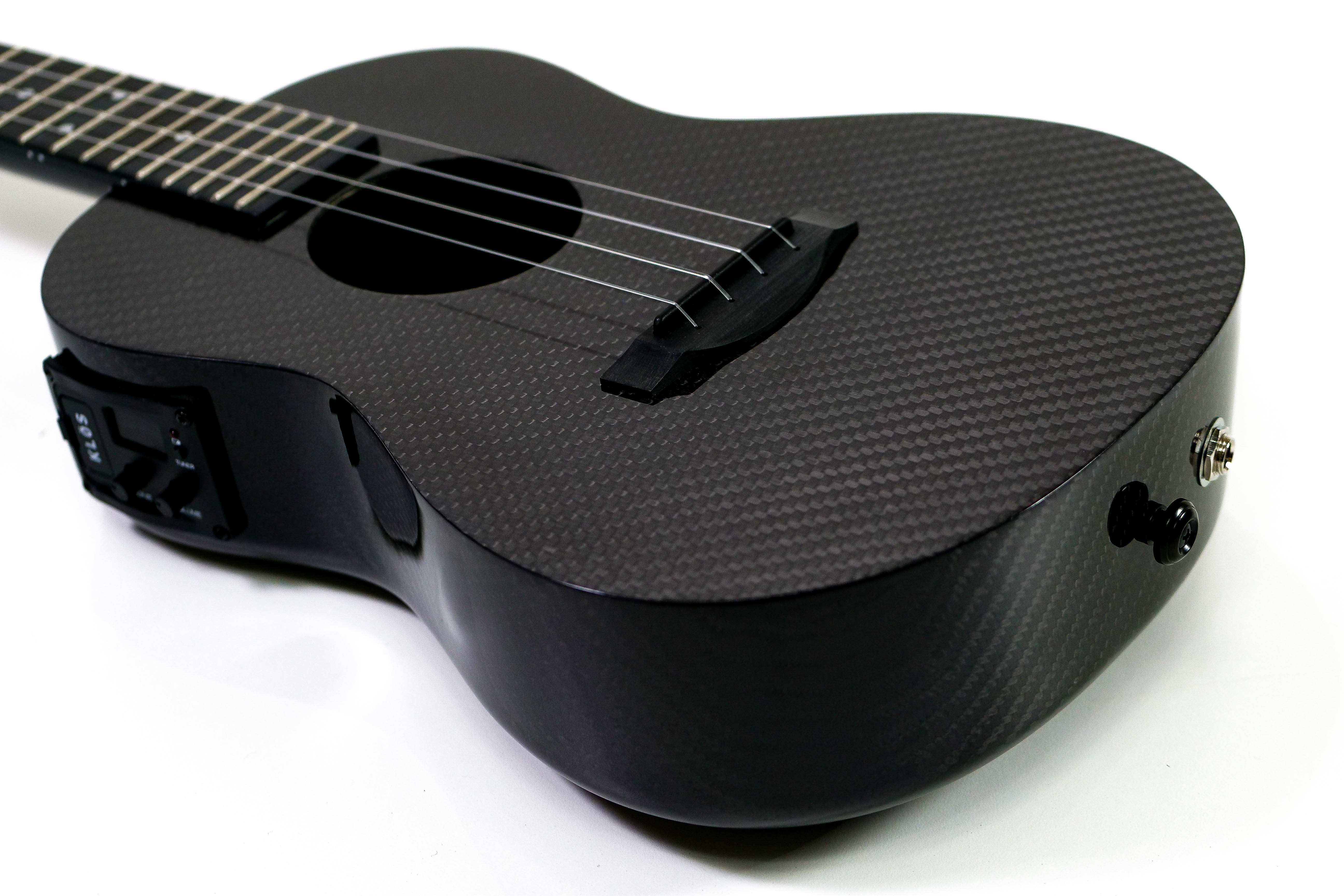 Klōs Deluxe Full Carbon Fiber Acoustic-Electric Concert Ukulele w/ Pickup & Tuner - Image 5