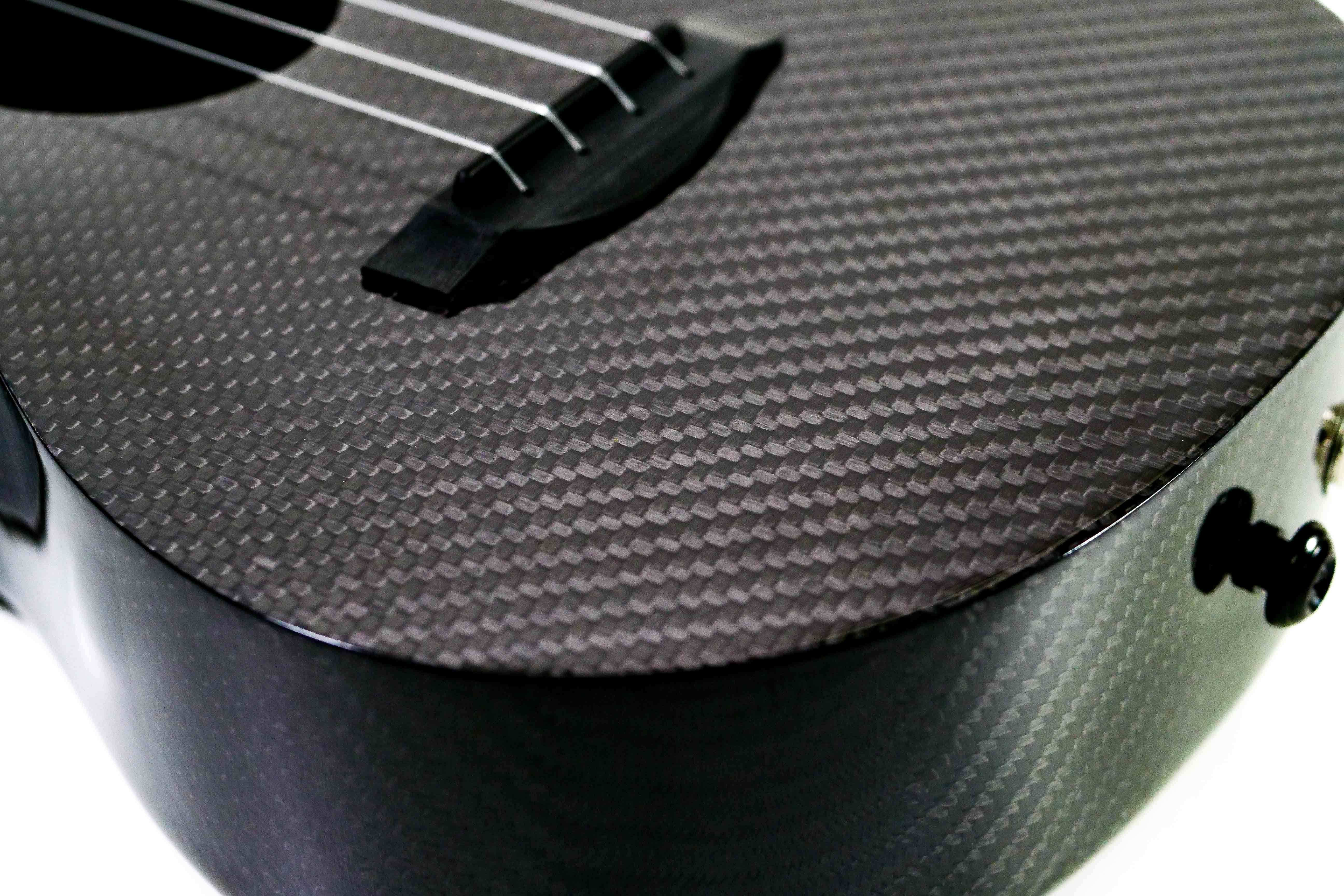 Klōs Deluxe Full Carbon Fiber Acoustic-Electric Concert Ukulele w/ Pickup & Tuner - Image 6