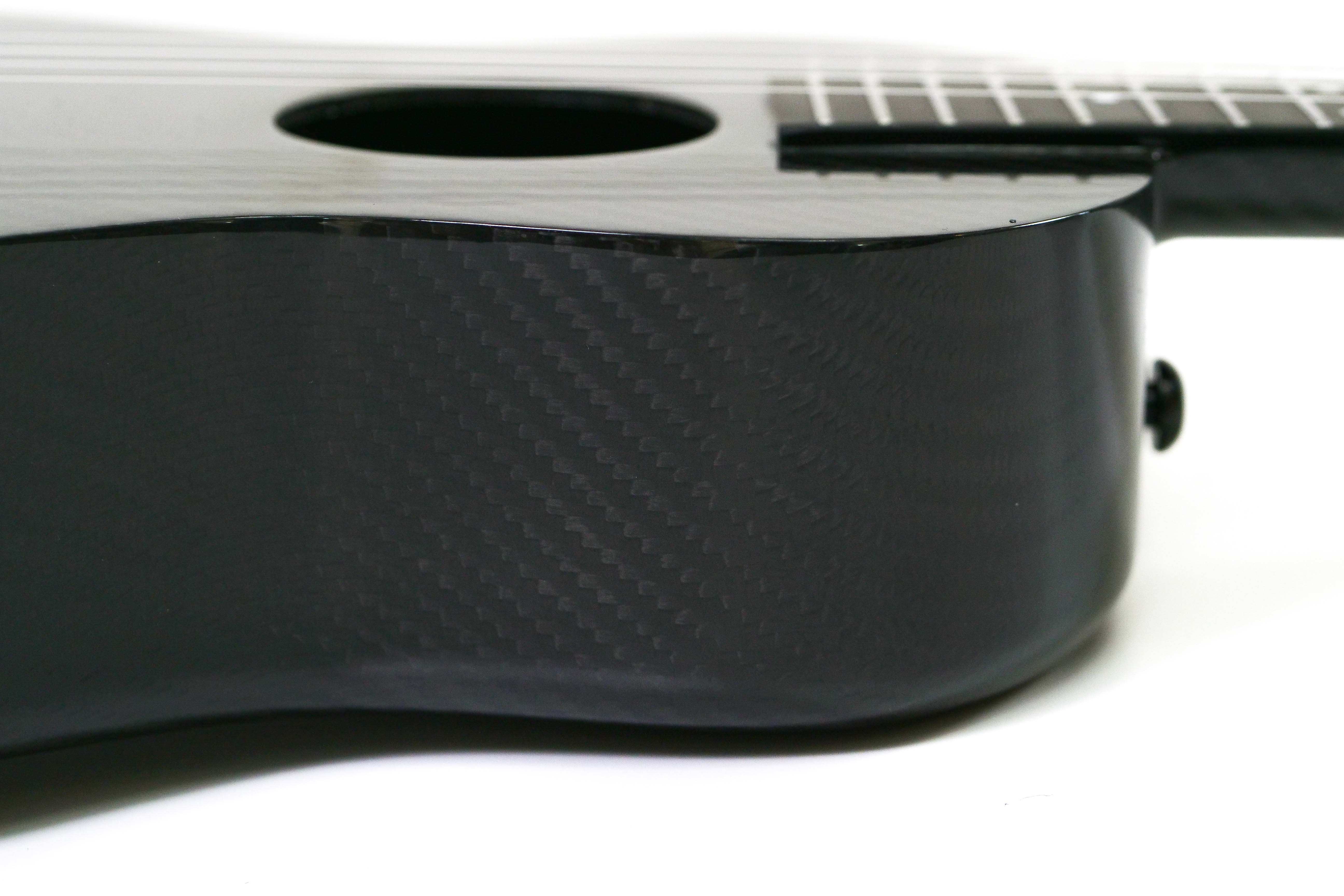 Klōs Deluxe Full Carbon Fiber Acoustic-Electric Tenor Ukulele w/ Pickup & Tuner - Image 3