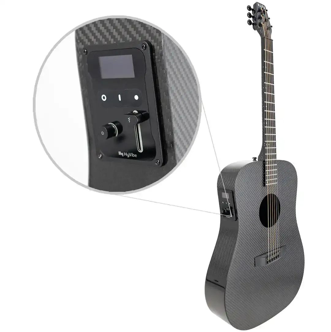 Klōs Full Carbon Deluxe Acoustic Dreadnought Guitar with HyVibe Smart Pickup - Image 3