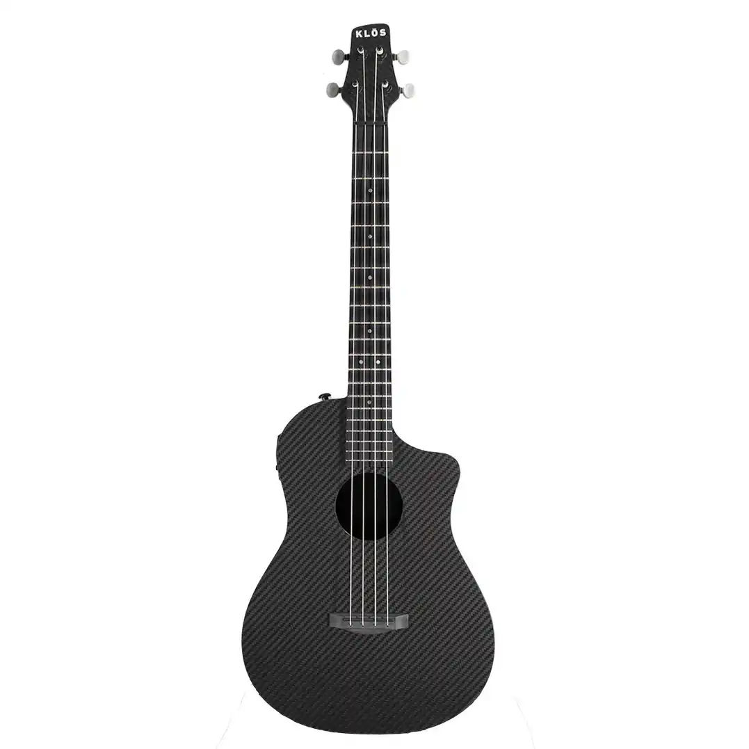 Klōs Full Carbon Fiber Acoustic-Electric Baritone Ukulele w/ Pickup & Tuner - Image 3