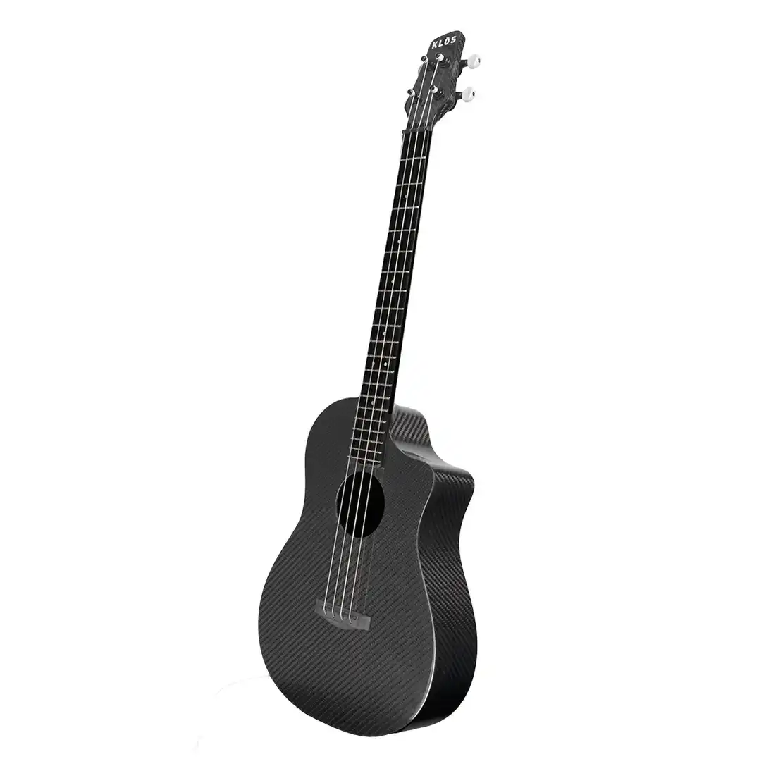 Klōs Full Carbon Fiber Acoustic-Electric Baritone Ukulele w/ Pickup & Tuner - Image 4
