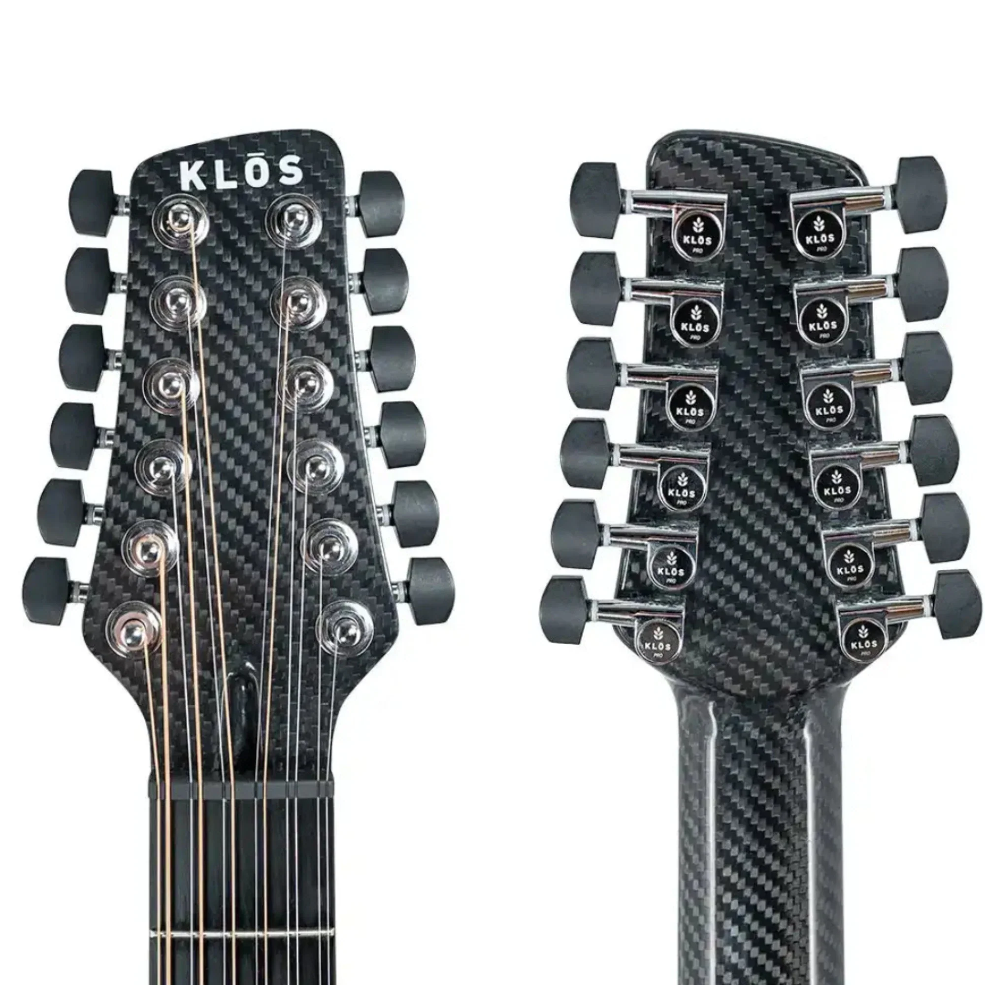 Klōs Full Carbon Grand Cutaway 12-String Acoustic Guitar - Image 5