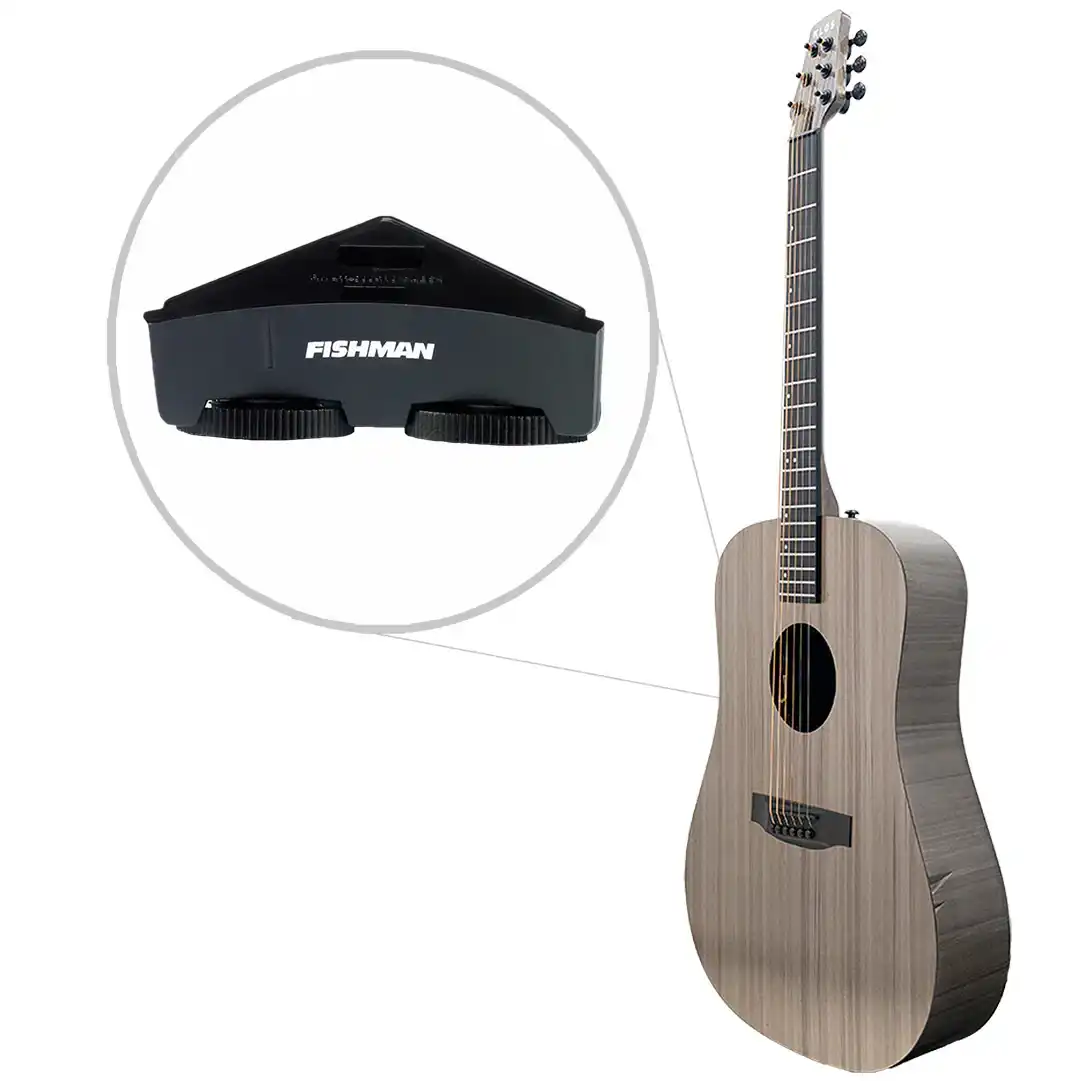 Klōs Full Carbon Timber Acoustic Dreadnought Guitar with Fishman Sonitone Pickup - Image 3