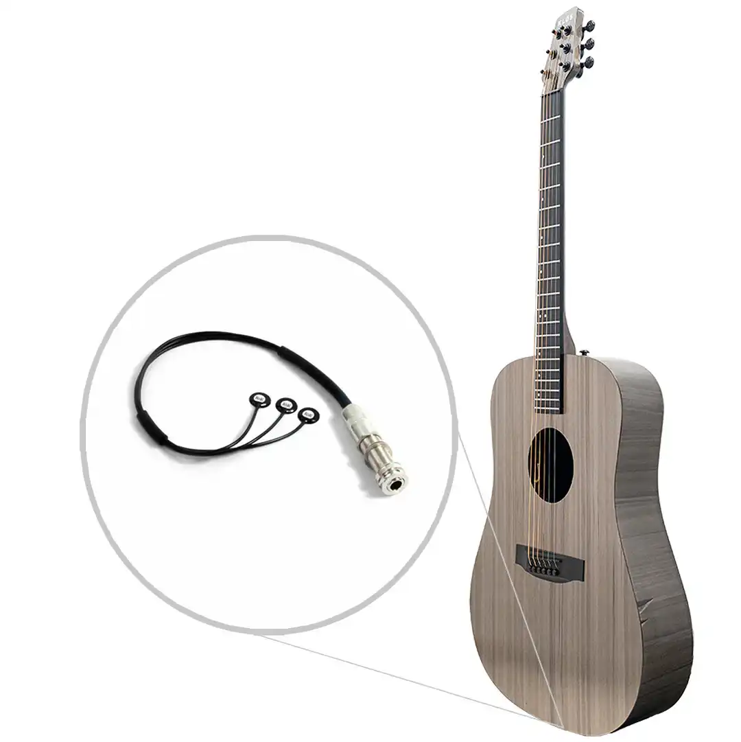Klōs Full Carbon Timber Acoustic Dreadnought Guitar with K&K Mini Pure Pickup - Image 3