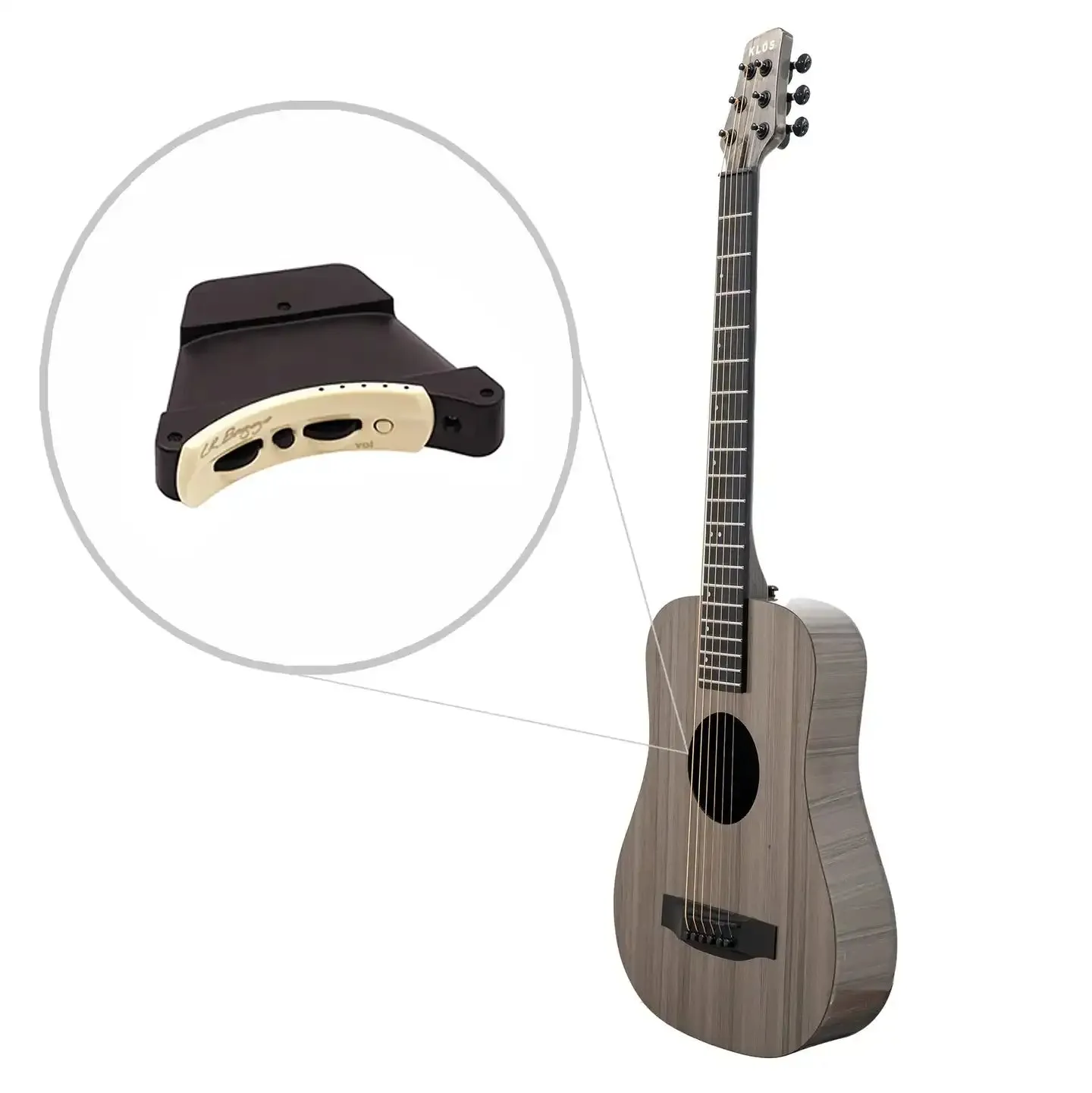 Klōs Full Carbon Timber Acoustic Travel Guitar with LR Baggs Anthem Pickup - Image 3
