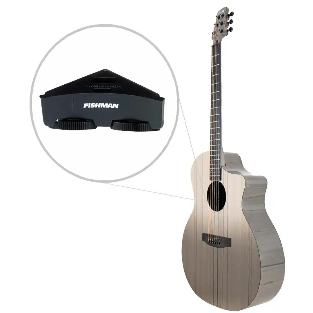 Klōs Full Carbon Timber Grand Cutaway Acoustic Guitar with Fishman Sonitone Pickup - Image 3