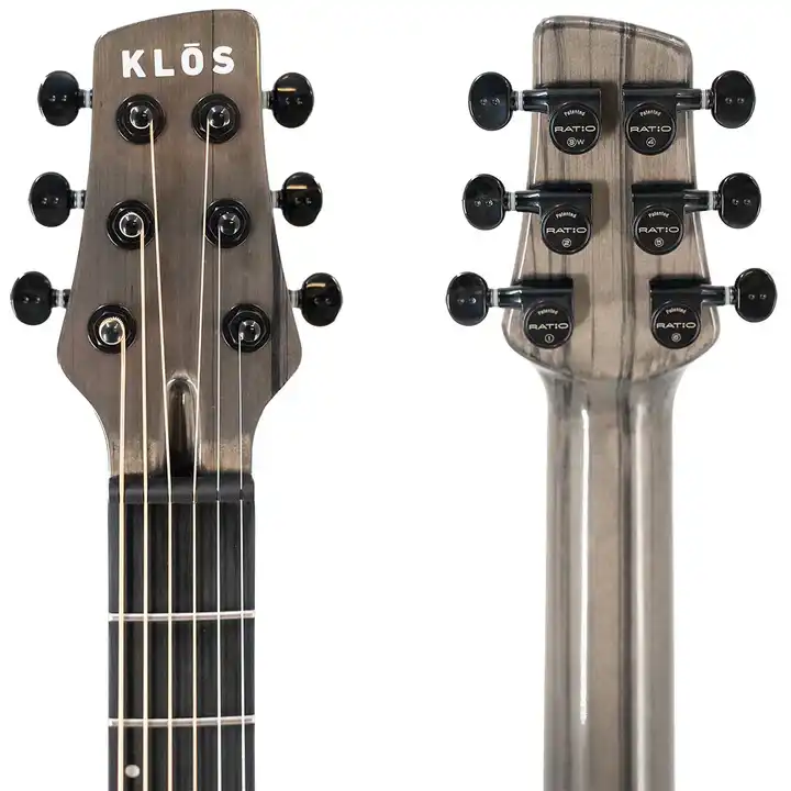 Klōs Full Carbon Timber Grand Cutaway Acoustic Guitar with Fishman Sonitone Pickup - Image 6