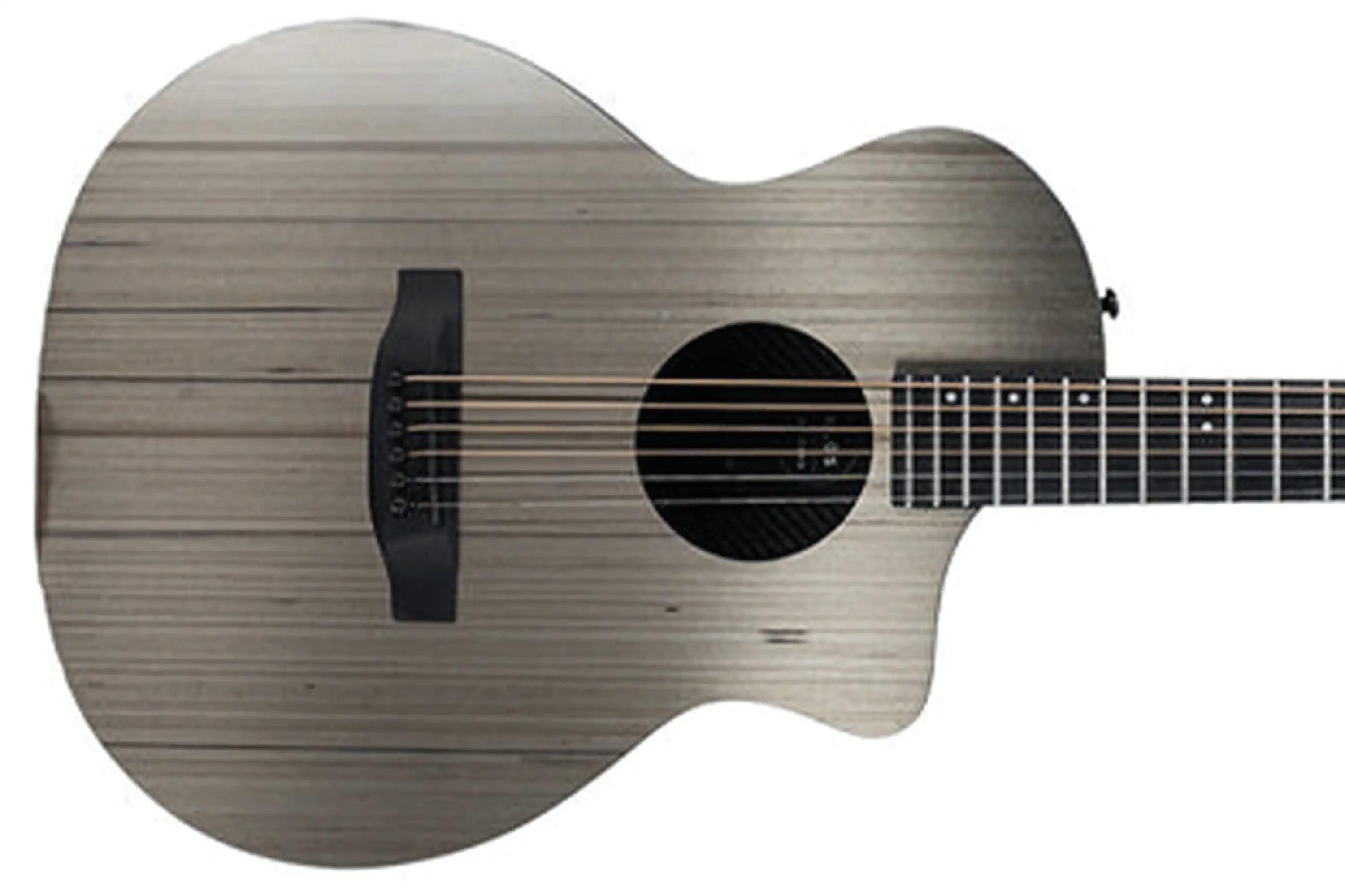 Klōs Full Carbon Timber Grand Cutaway Mini Acoustic Guitar with Fishman Sonitone Pickup