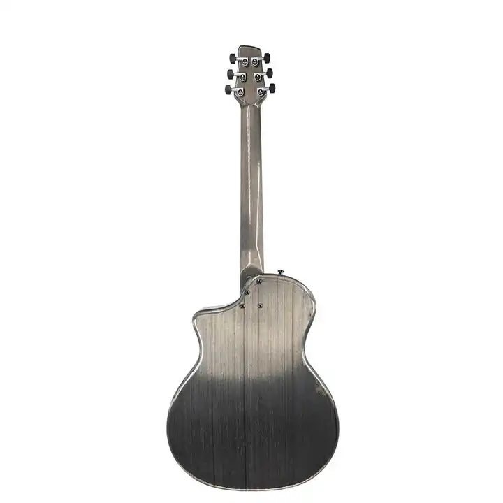 Klōs Full Carbon Timber Grand Cutaway Mini Acoustic Guitar with Fishman Sonitone Pickup - Image 5