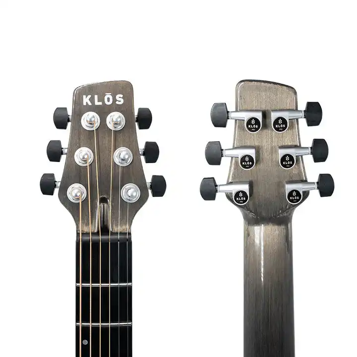 Klōs Full Carbon Timber Grand Cutaway Mini Acoustic Guitar with Fishman Sonitone Pickup - Image 6