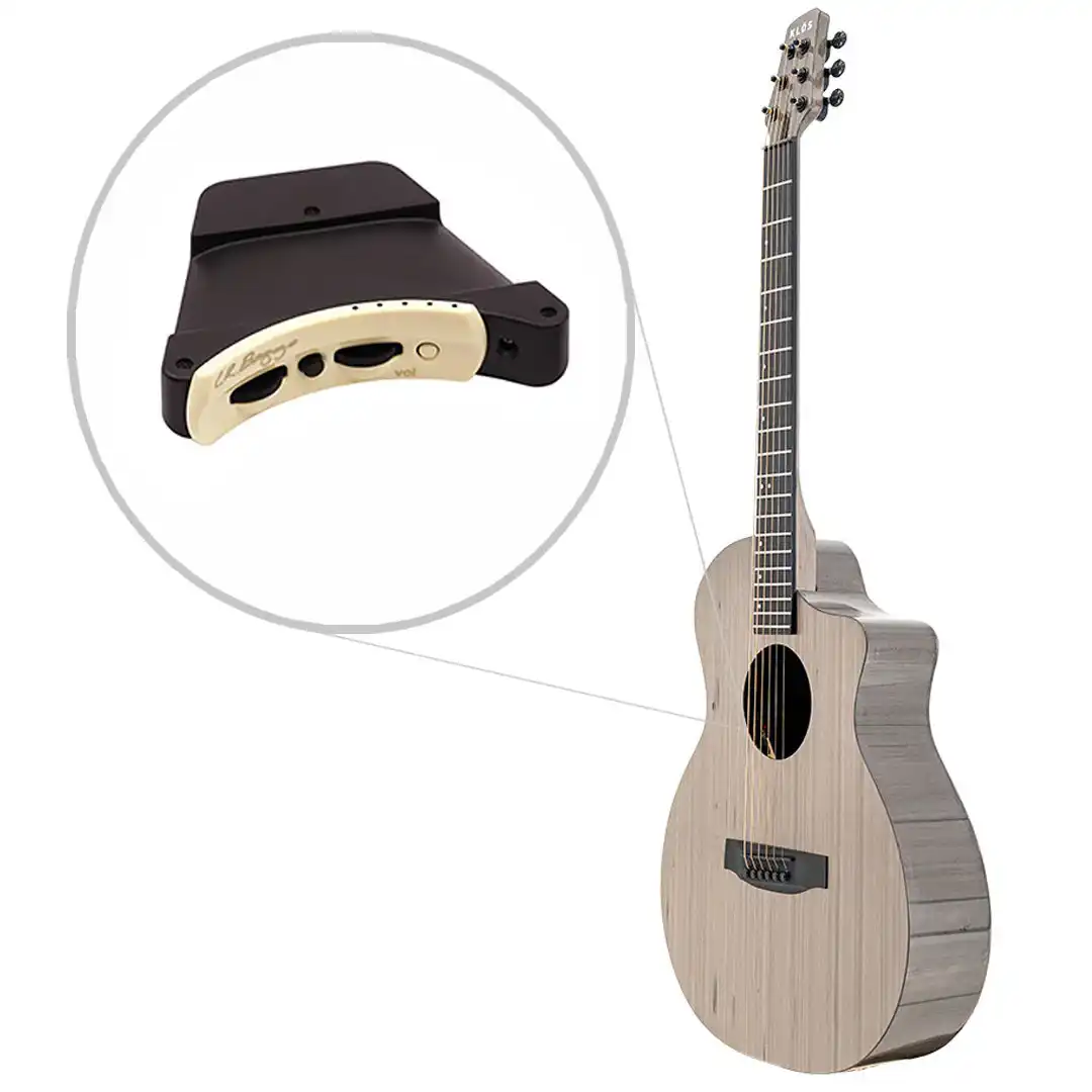 Klōs Full Carbon Timber Grand Cutaway Mini Acoustic Guitar with LR Baggs Anthem Pickup - Image 3