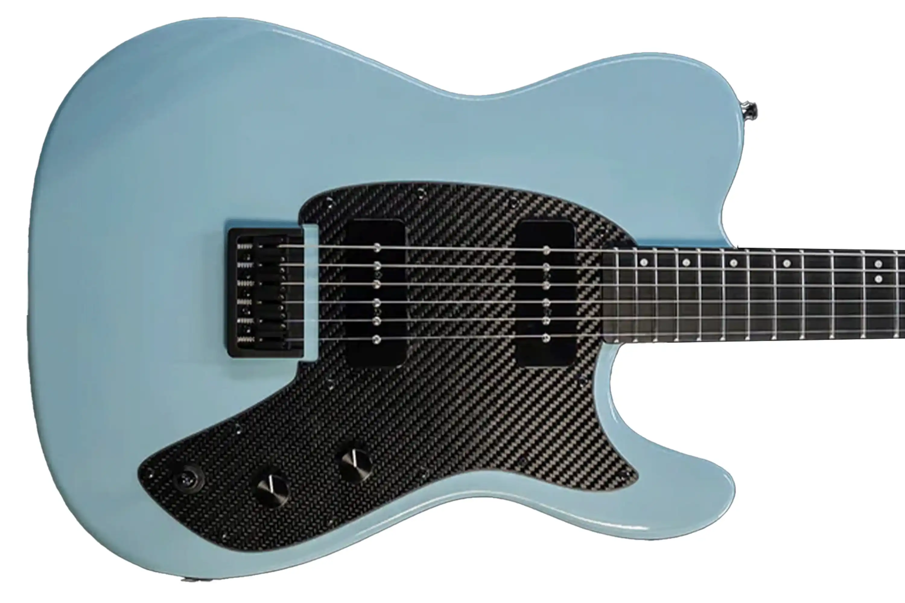 Klōs Telomere Custom Series 24 Fret Electric Guitar with Klos P-90S Pickup - Stone Blue