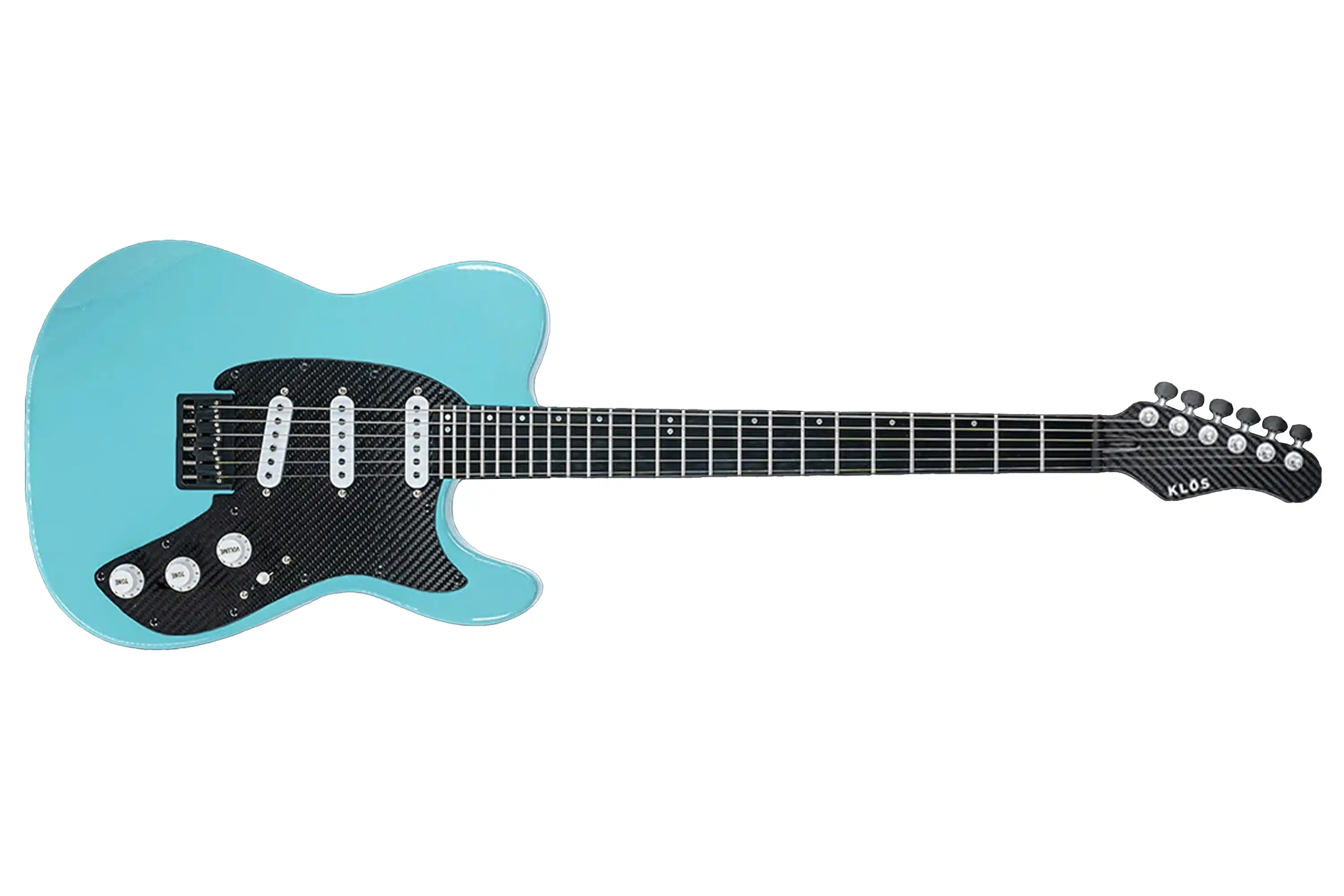 Klōs Telomere Custom Series 22 Fret Electric Guitar with Klos Single Coils Pickup - Stone Blue - Image 3