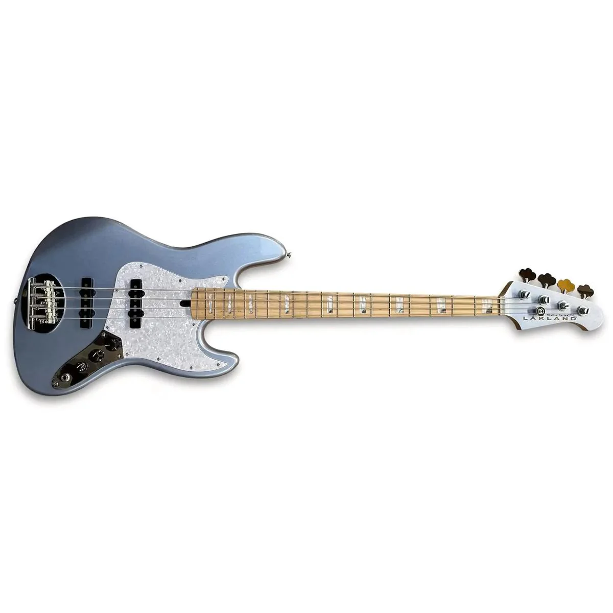 Lakland 44-60 Custom Skyline Series 4-String Electric Bass - Ice Blue Metallic - Image 2